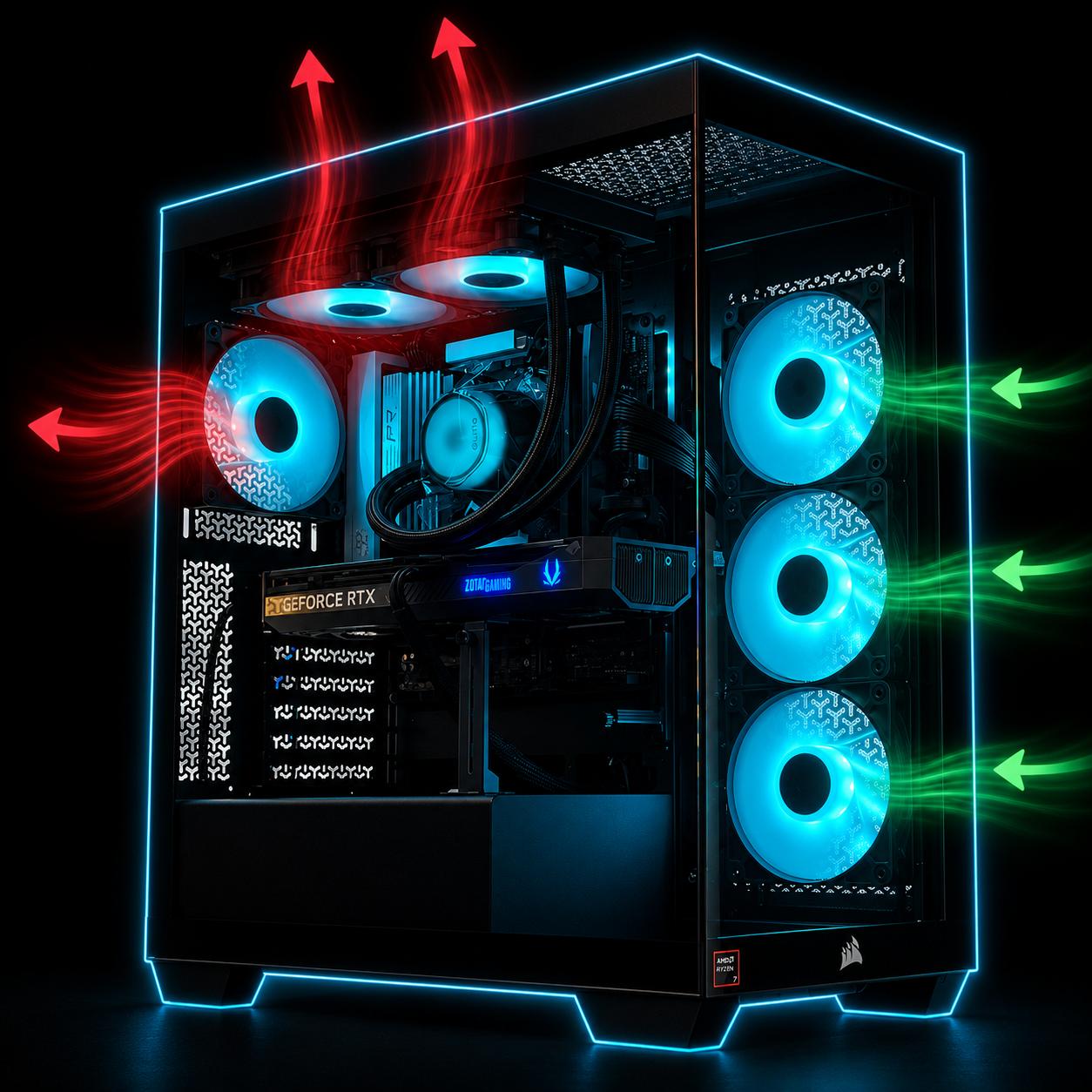1440p/4K creator pc / RTX 5070 / R7 9850X3D / 32GB DDR5 CL28 / 1TB SSD / B850 Chipset / competitive
