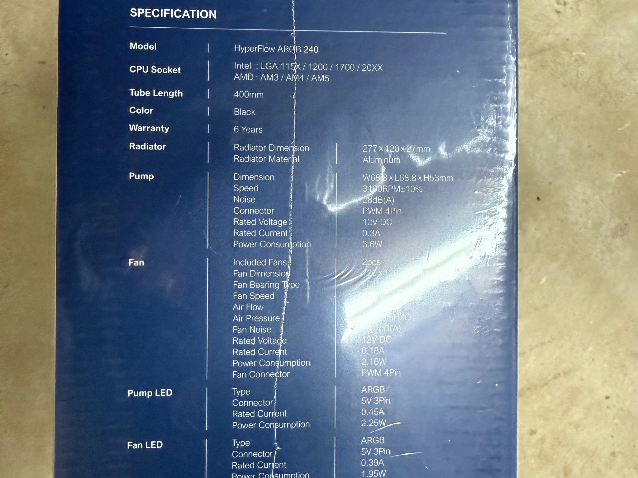 Montech Hyper Flow ARGB 240 AIO Cooling