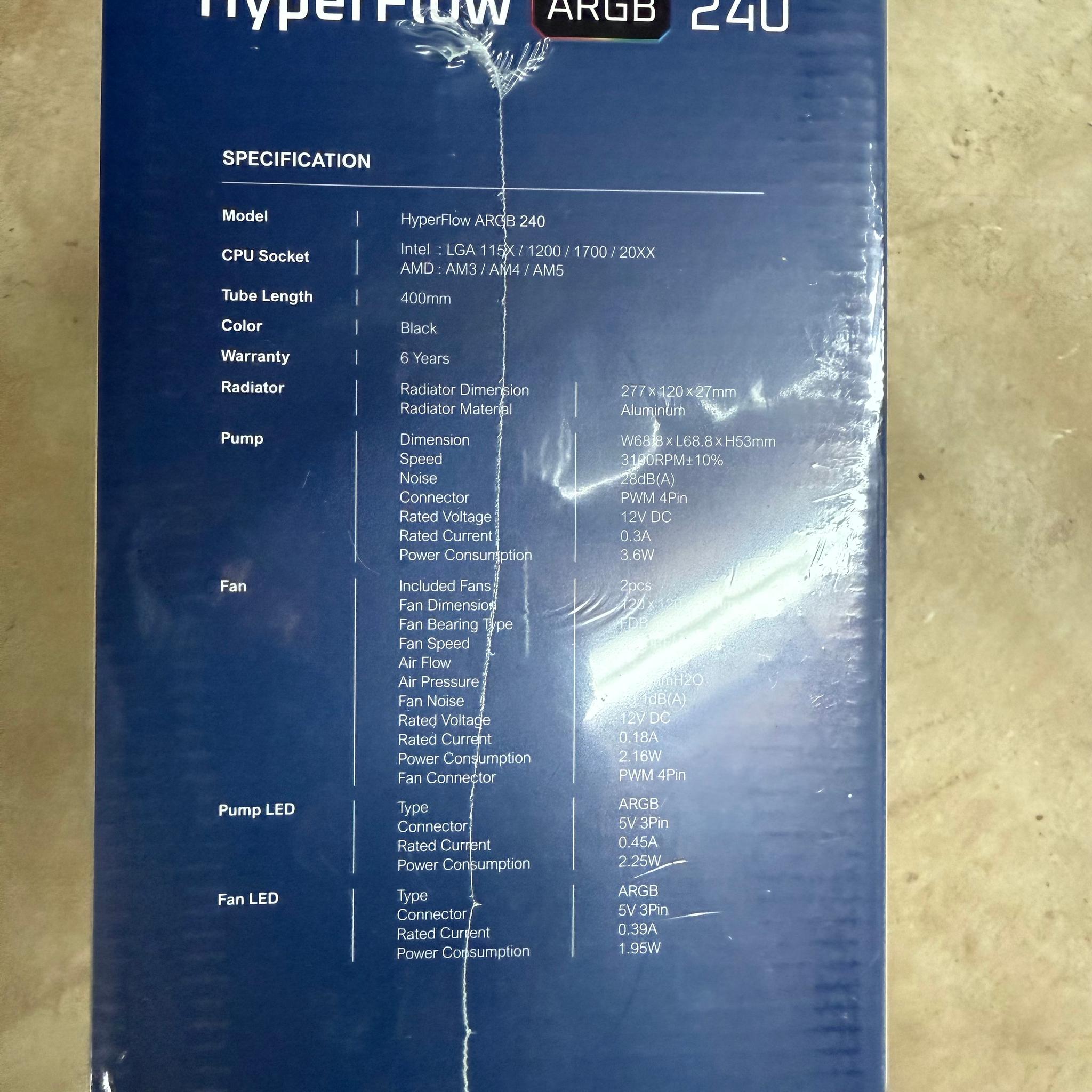 Montech Hyper Flow ARGB 240 AIO Cooling
