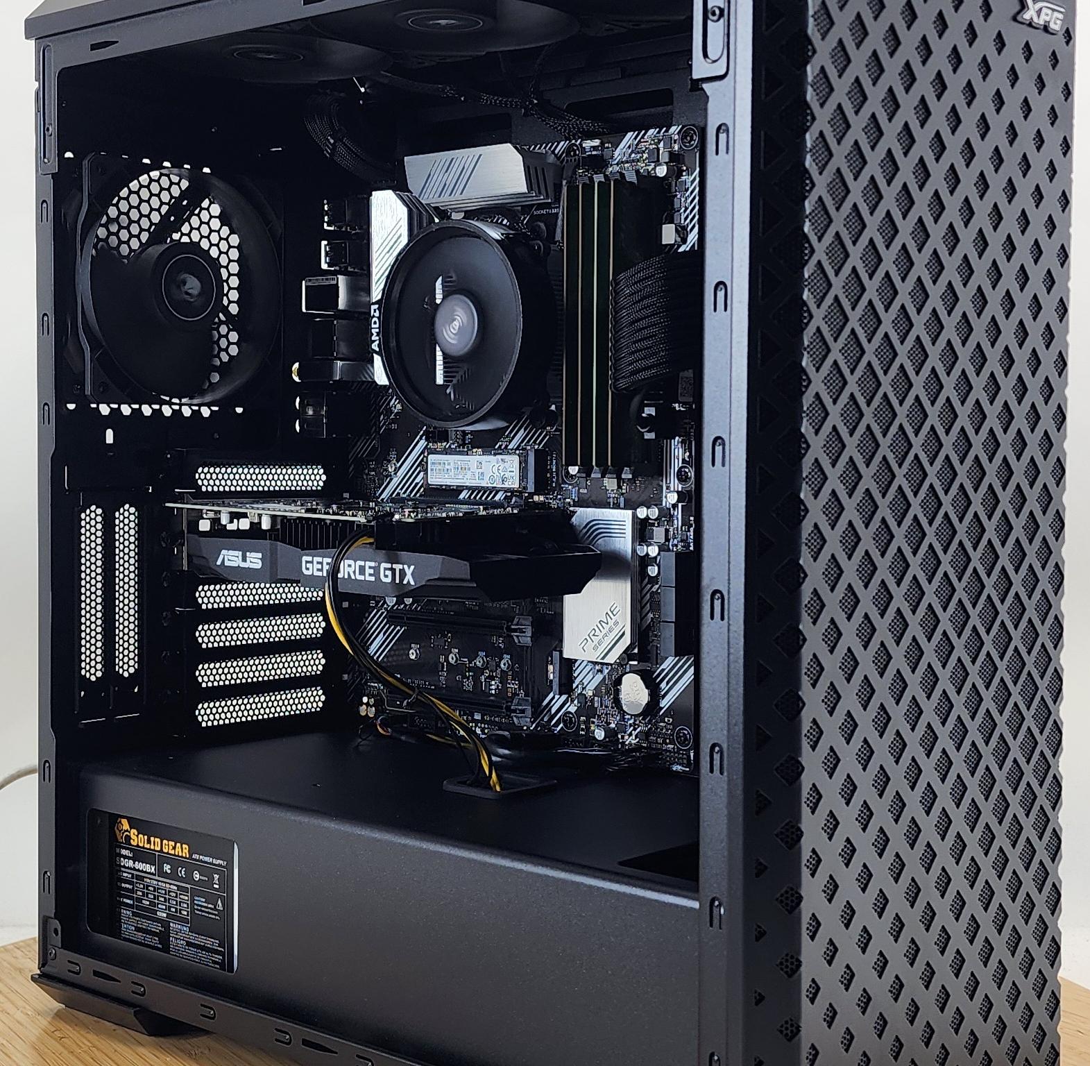Gaming PC Ryzen 7 2700 16GB RAM 512GB SSD GTX 1650 4GB Windows 11 Computer