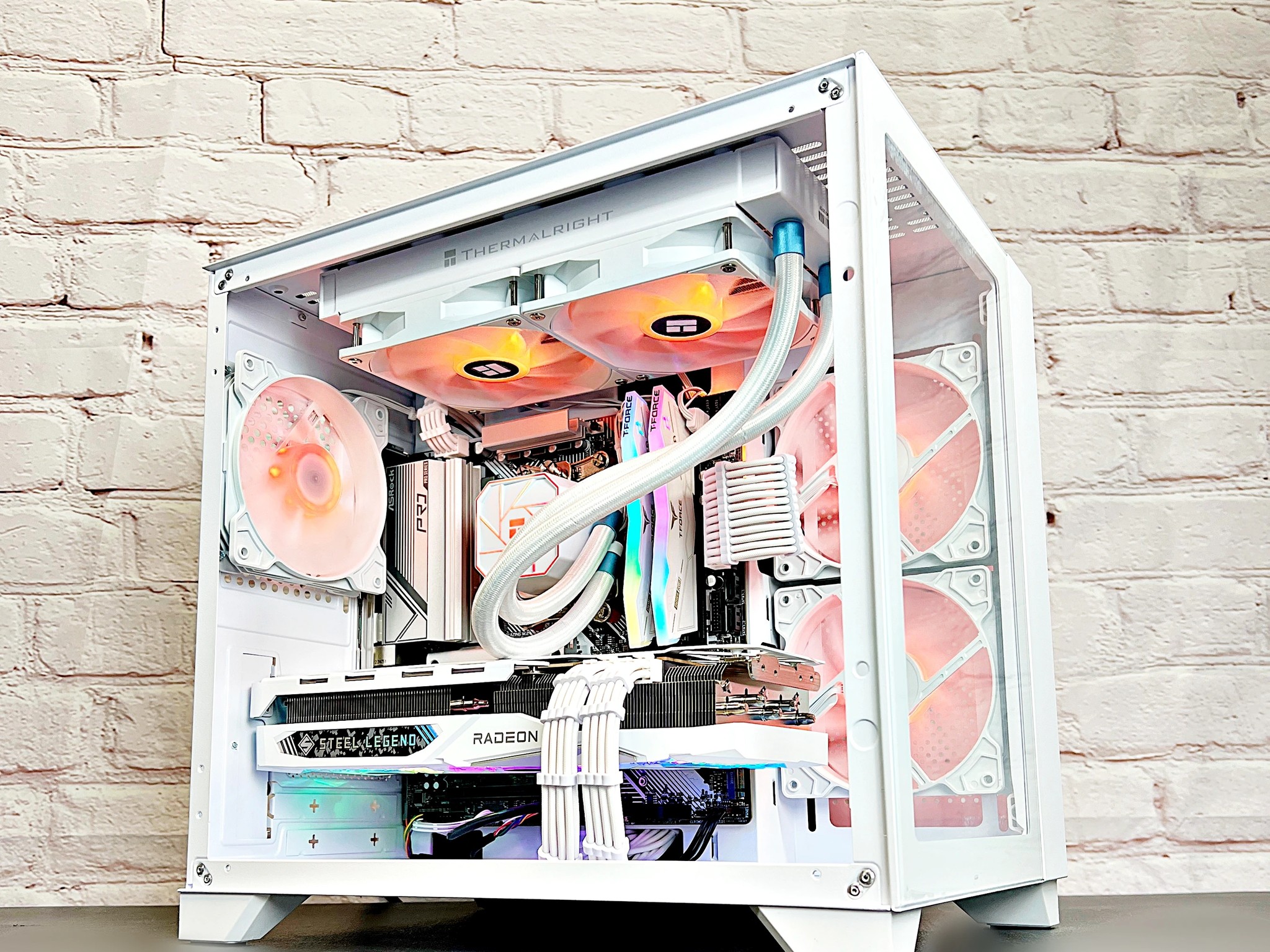 Liquid Cooled Ryzen 5 7500F RX 7800 XT 32GB DDR5 RAM 1TB M.2 WIFI 6E Win 11 Gaming PC