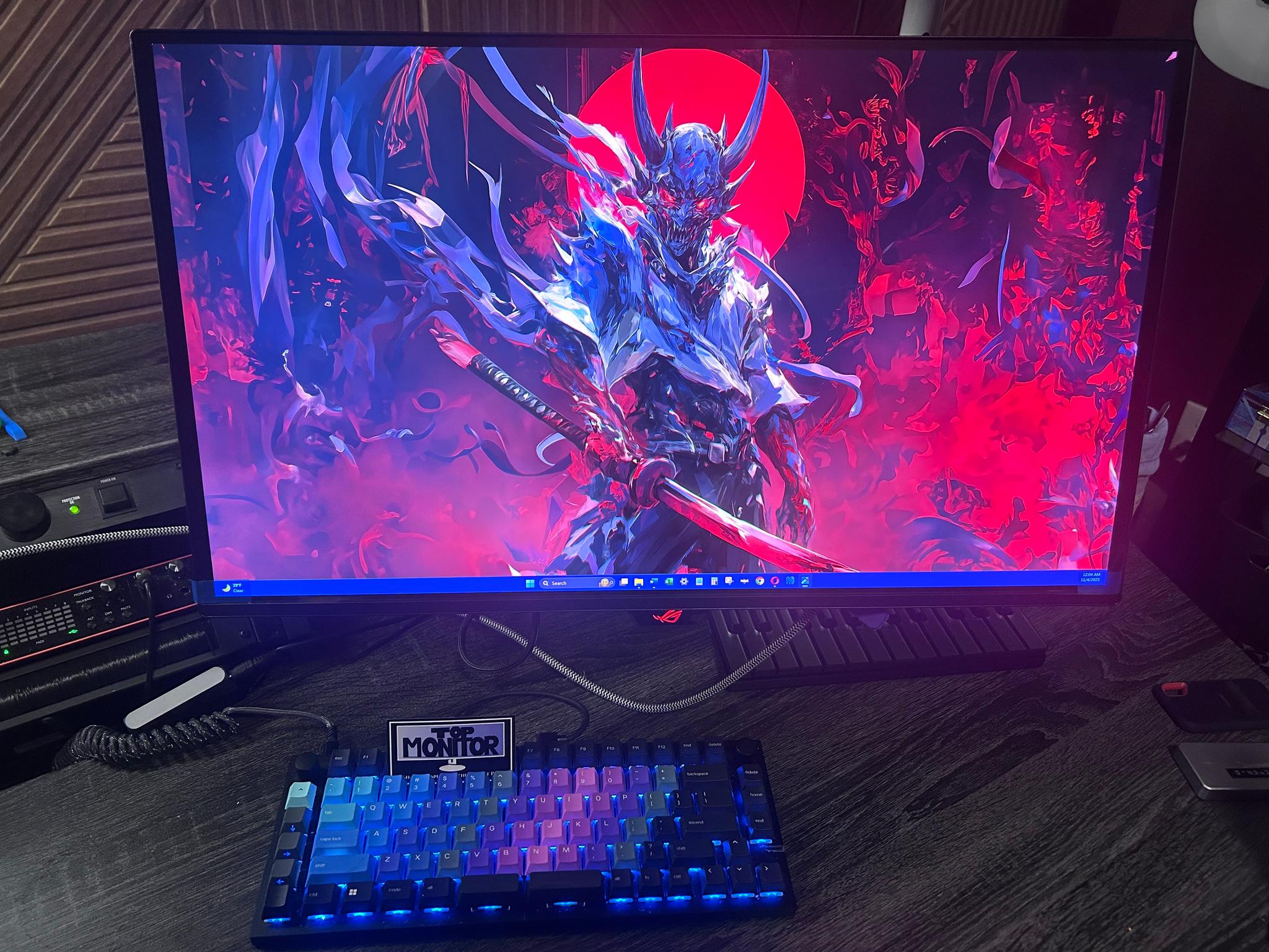 ASUS ROG QD-OLED 27" 4K (3840x2160) 240Hz Gaming Monitor PG27UCDM (Screen Protector Still Attached!)