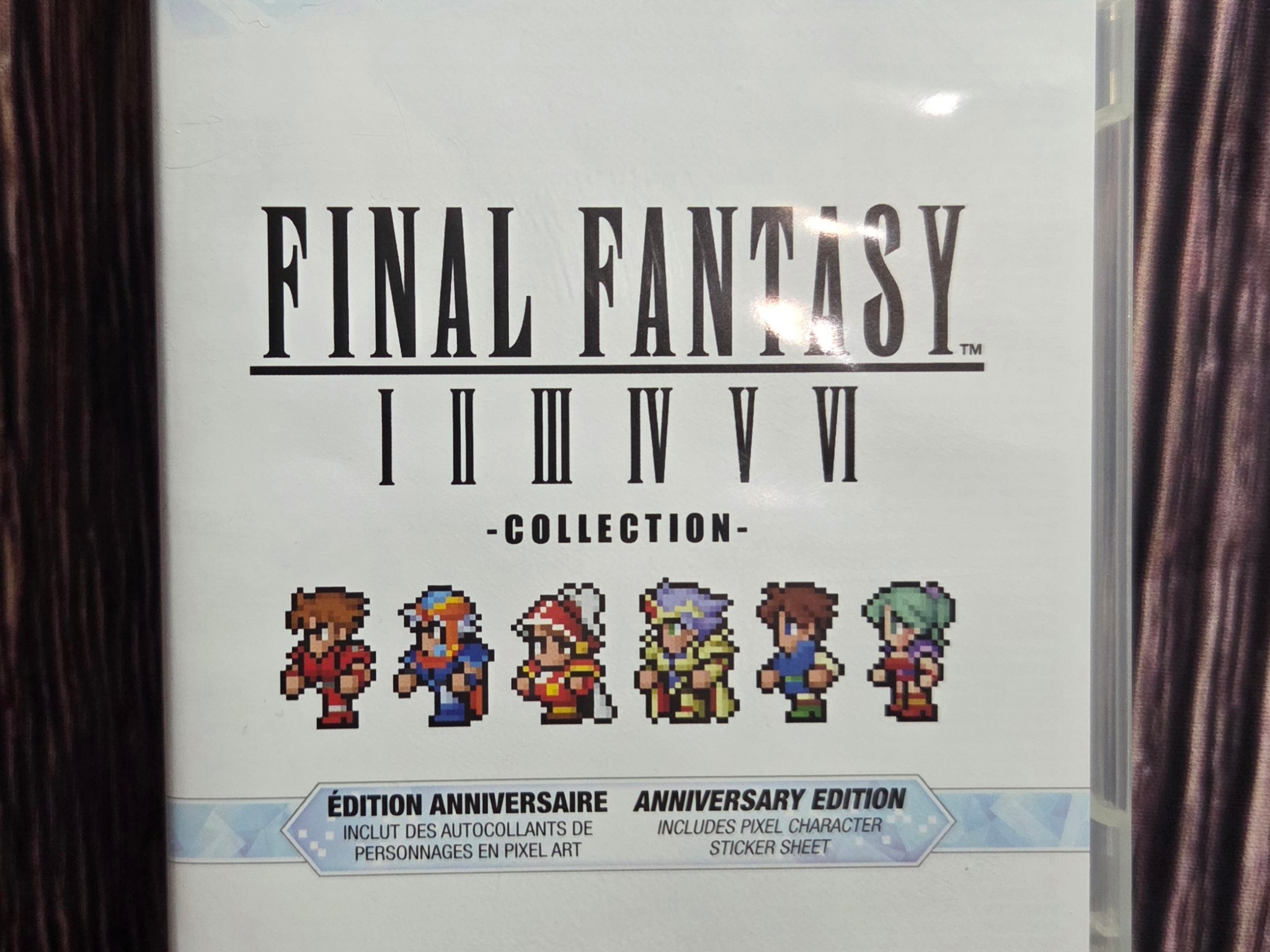 Final Fantasy I II III IV V VI Collection Aniversary Edition W/ Stickers Nintendo Switch
