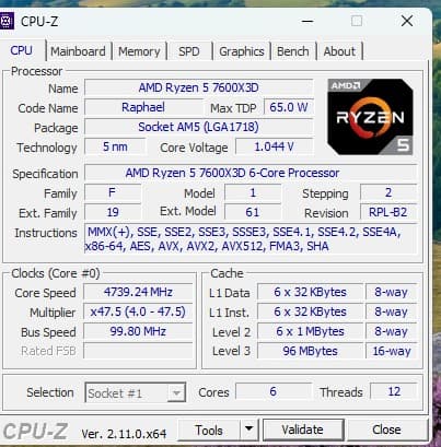AMD Ryzen 5 7600X3D