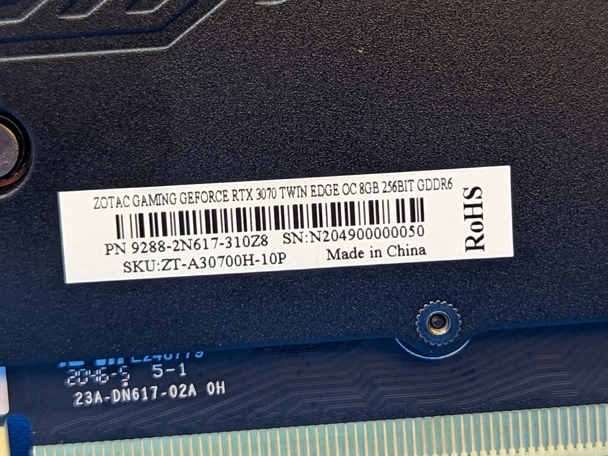 Zotac Gaming NVIDIA GeForce RTX 3070 Twin Edge OC 8GB GDDR6 PCIe 4.0 x16 Desktop GPU ZT-A30700H-10P