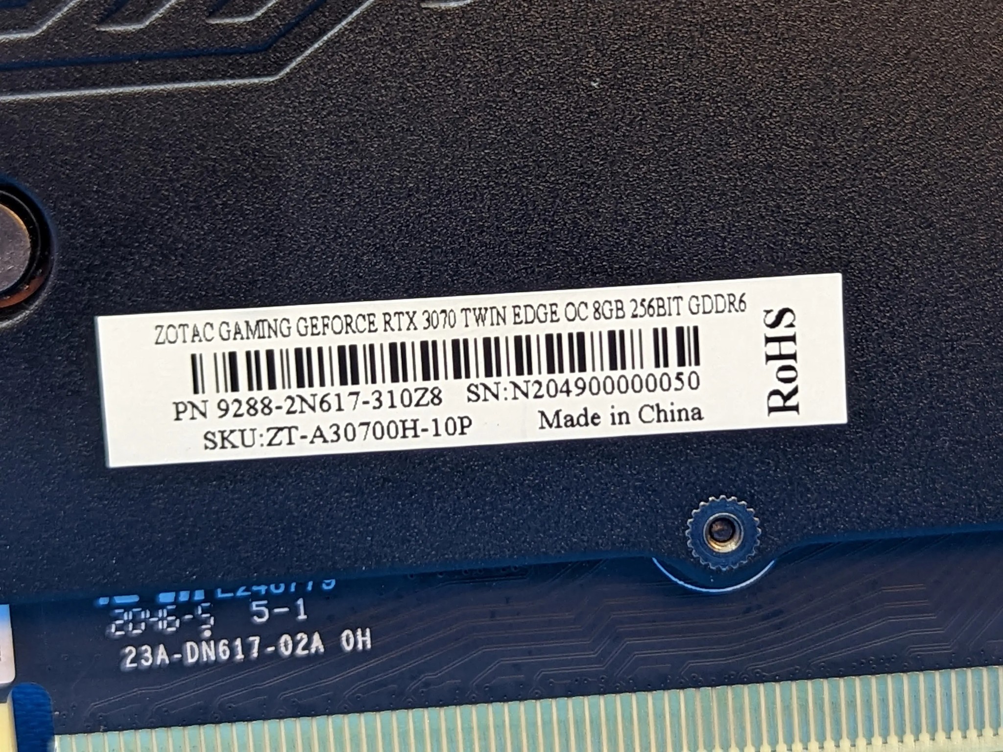 Zotac Gaming NVIDIA GeForce RTX 3070 Twin Edge OC 8GB GDDR6 PCIe 4.0 x16 Desktop GPU ZT-A30700H-10P
