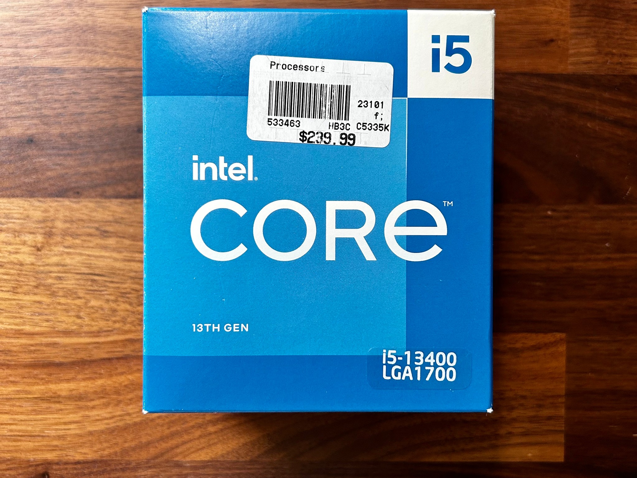 Intel Core i5-13400 10 Cores/16 Threads (6P + 4E)