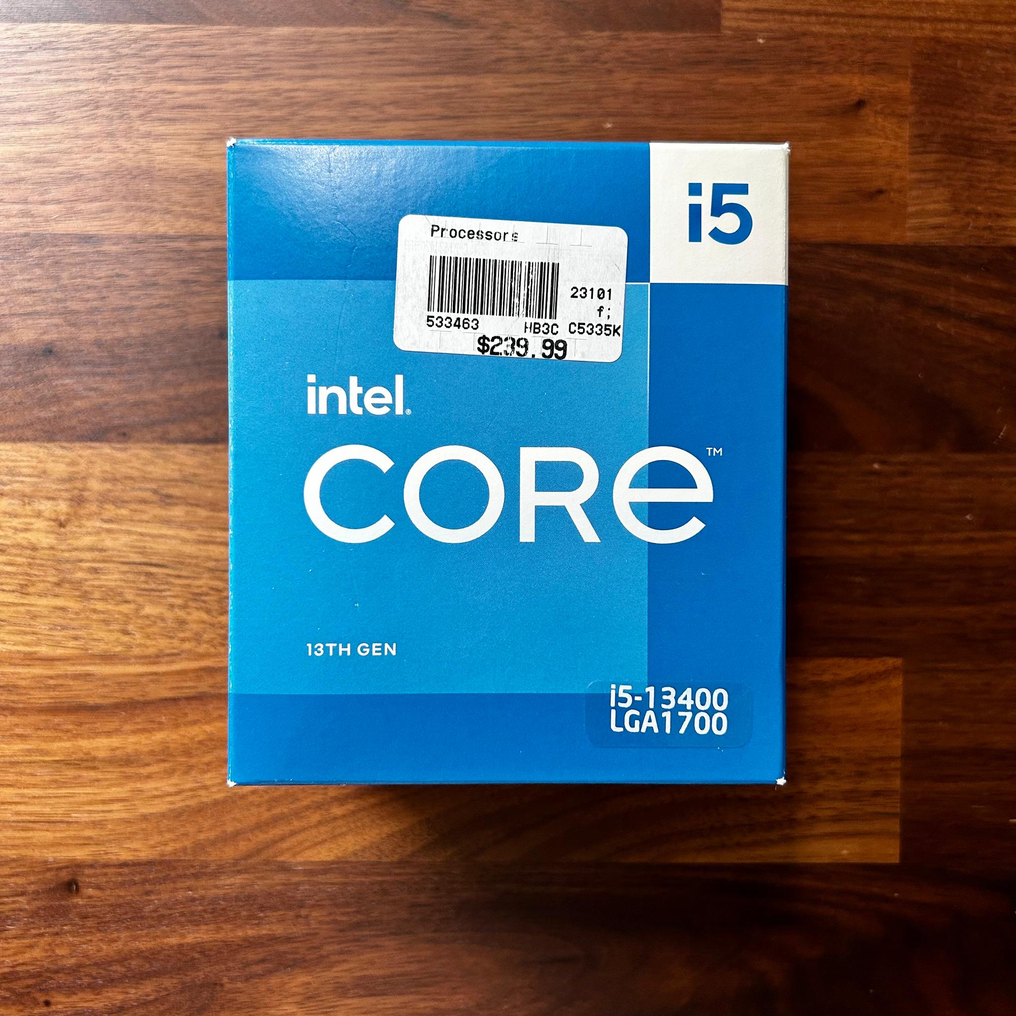 Intel Core i5-13400 10 Cores/16 Threads (6P + 4E)