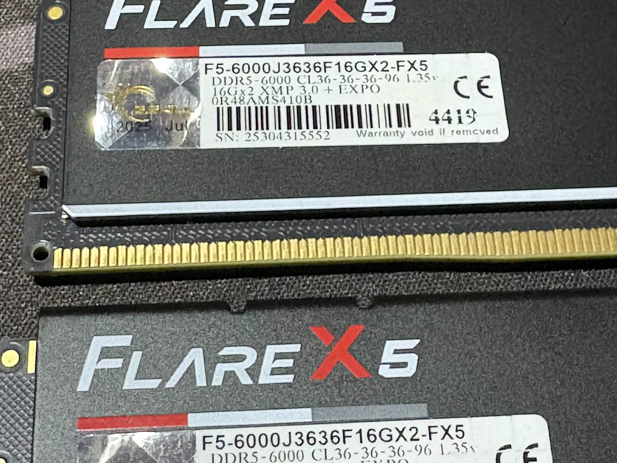2x16GB G-Skill Flare X5 DDR5 6000 MHZ (ED)