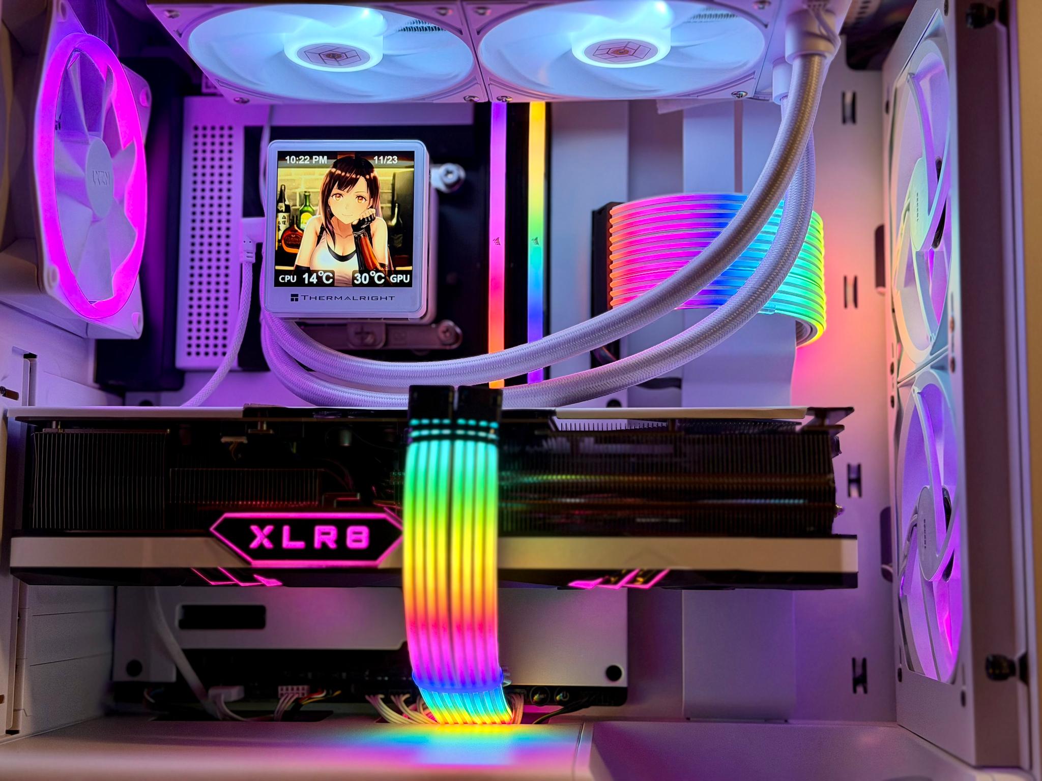 Premium Gaming PC - RTX 4080, Intel 14600K, 2TB nvme, 32GB DDR5, Z790, 850W, Strimers, NZXT N7 White