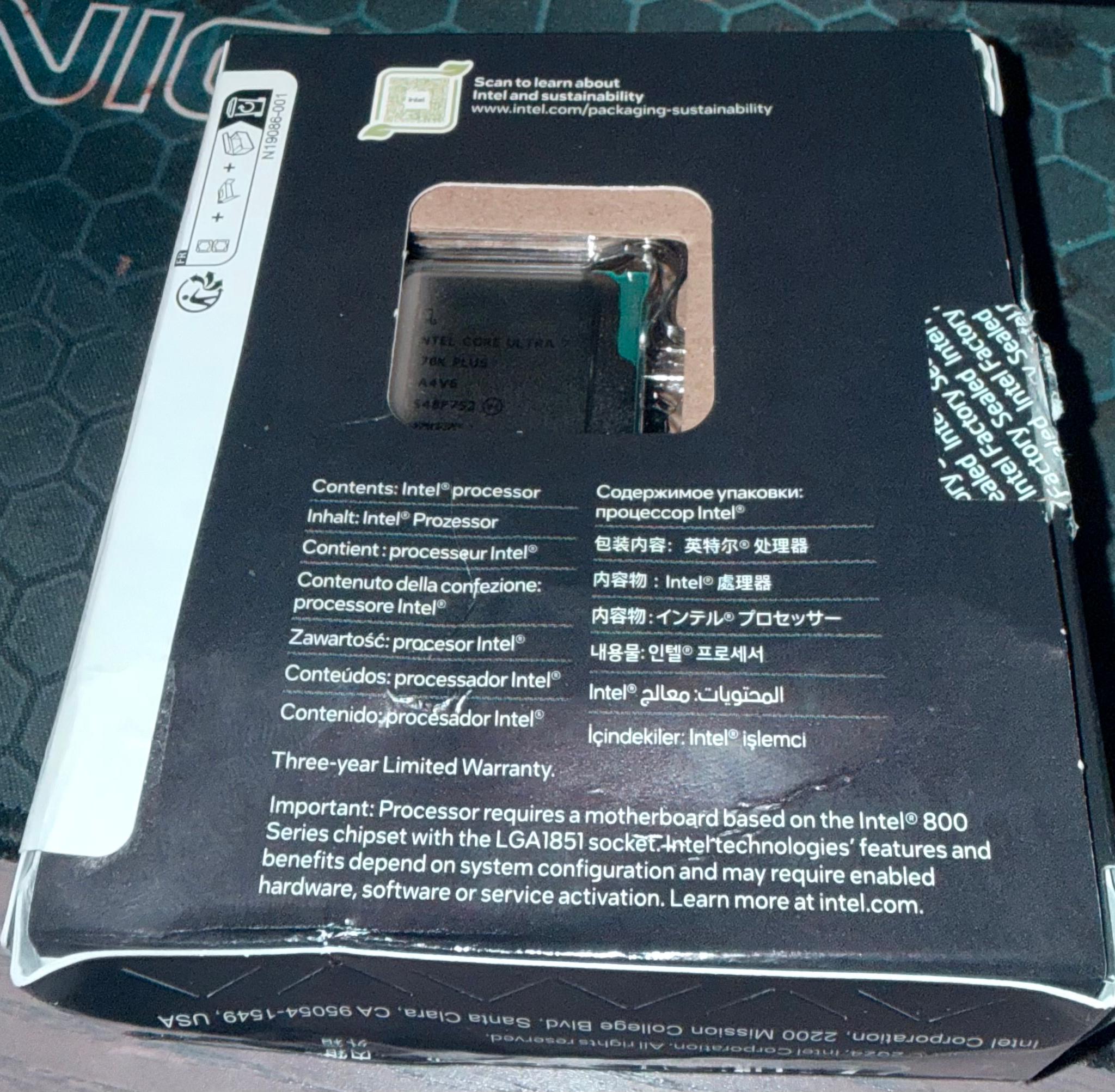 Intel Core Ultra 7 270K Plus