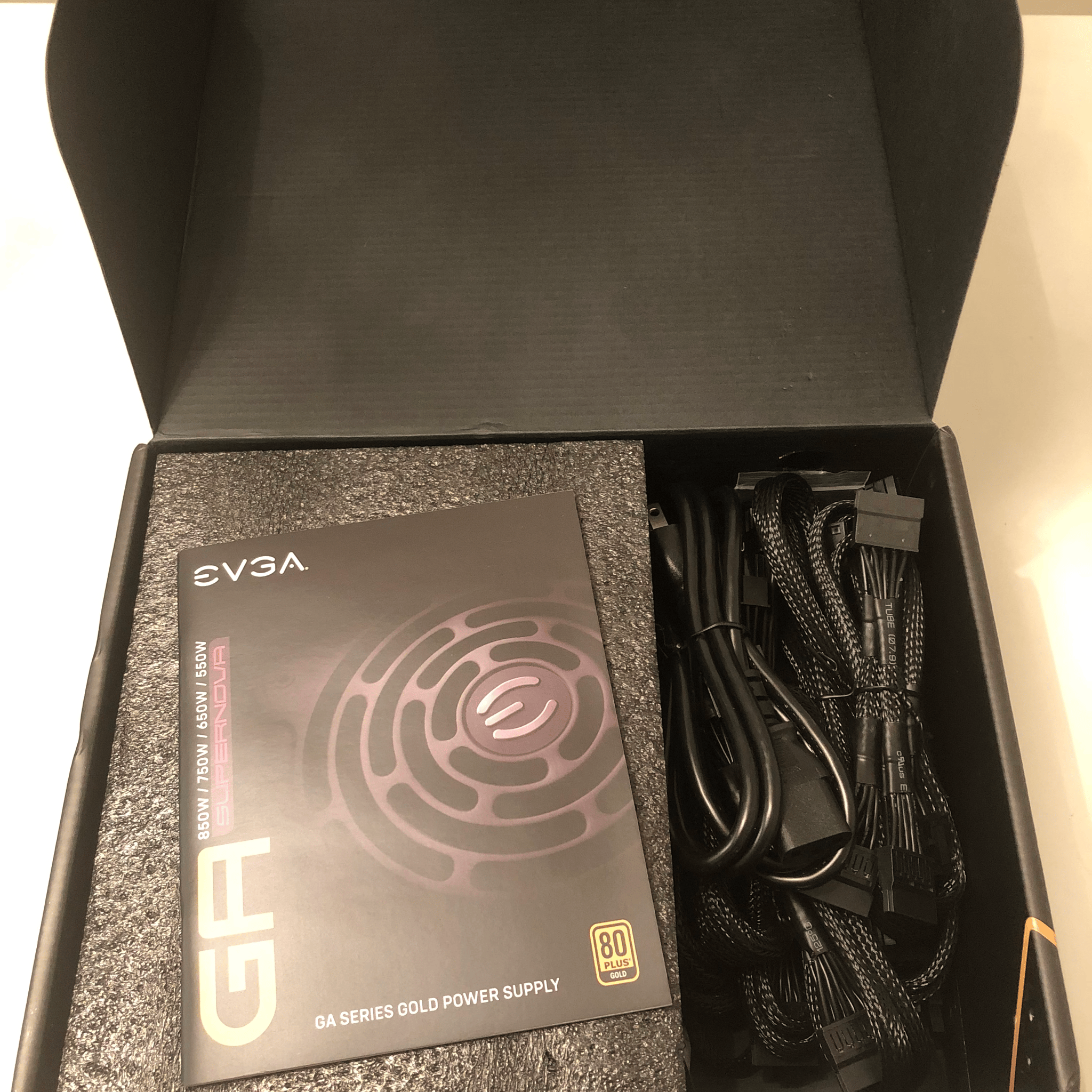  ***OPEN BOX*** EVGA SuperNOVA GA 850 Watt 80 PLUS Gold ATX Fully Modular Power Supply
