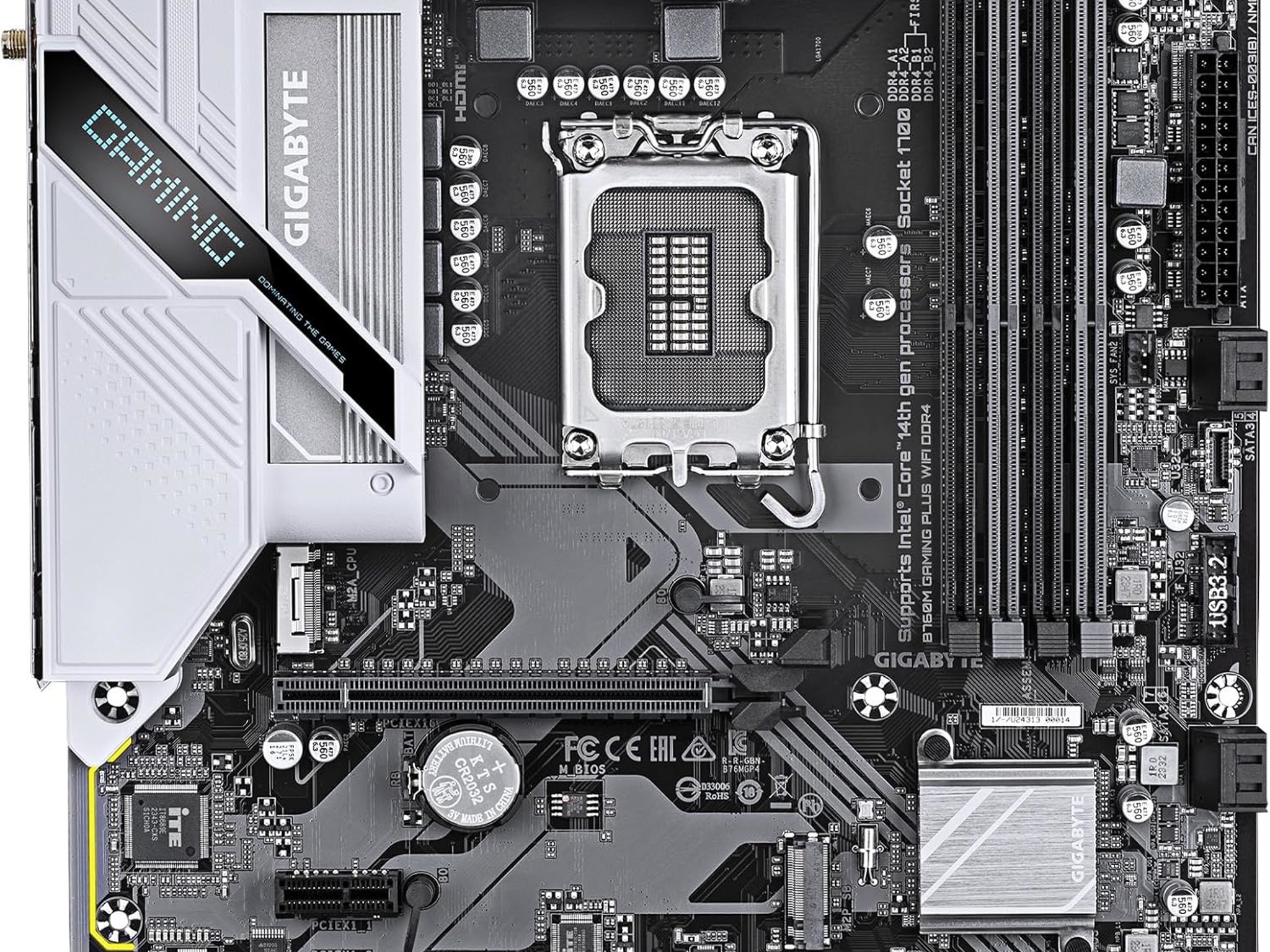 GIGABYTE B760M Gaming Plus WiFi DDR4 LGA 1700 Intel B760 Micro ATX Motherboard