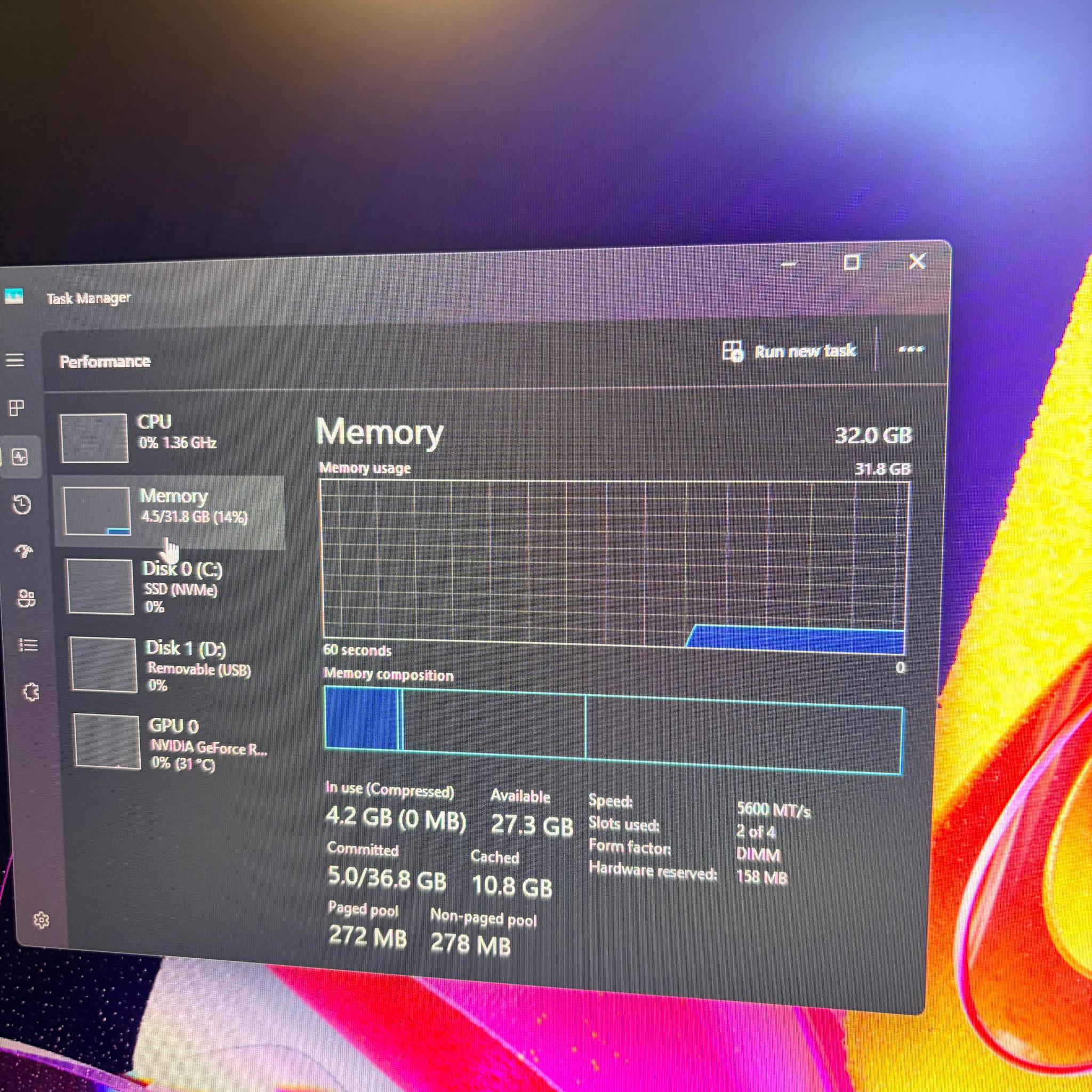 XPG 32GB DDR5 5600mhz