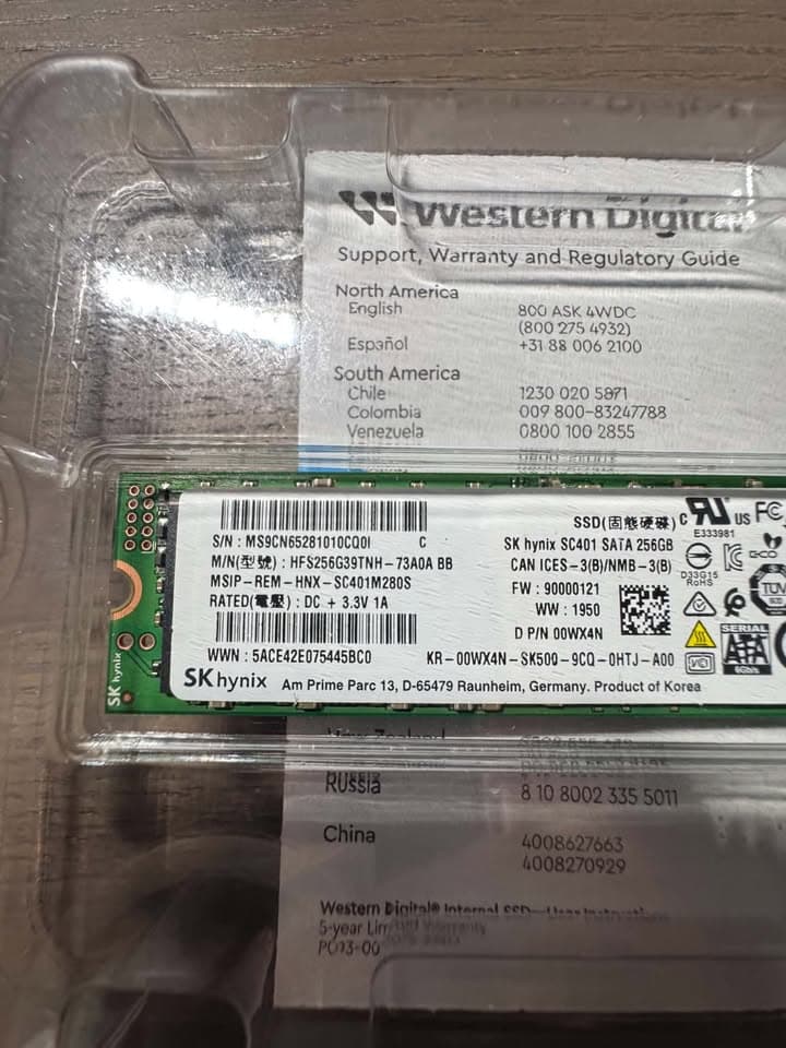 SK hynix SC401 256GB M.2 SATA SSD 2280