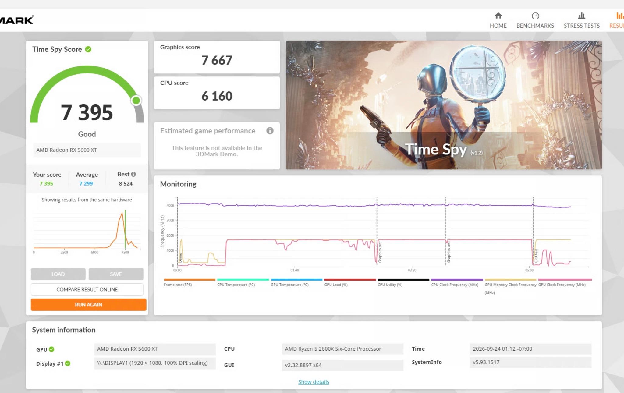 Gaming PC - Ryzen 2600X / RX 5600XT / 16GB RAM / 512GB / Wi-Fi