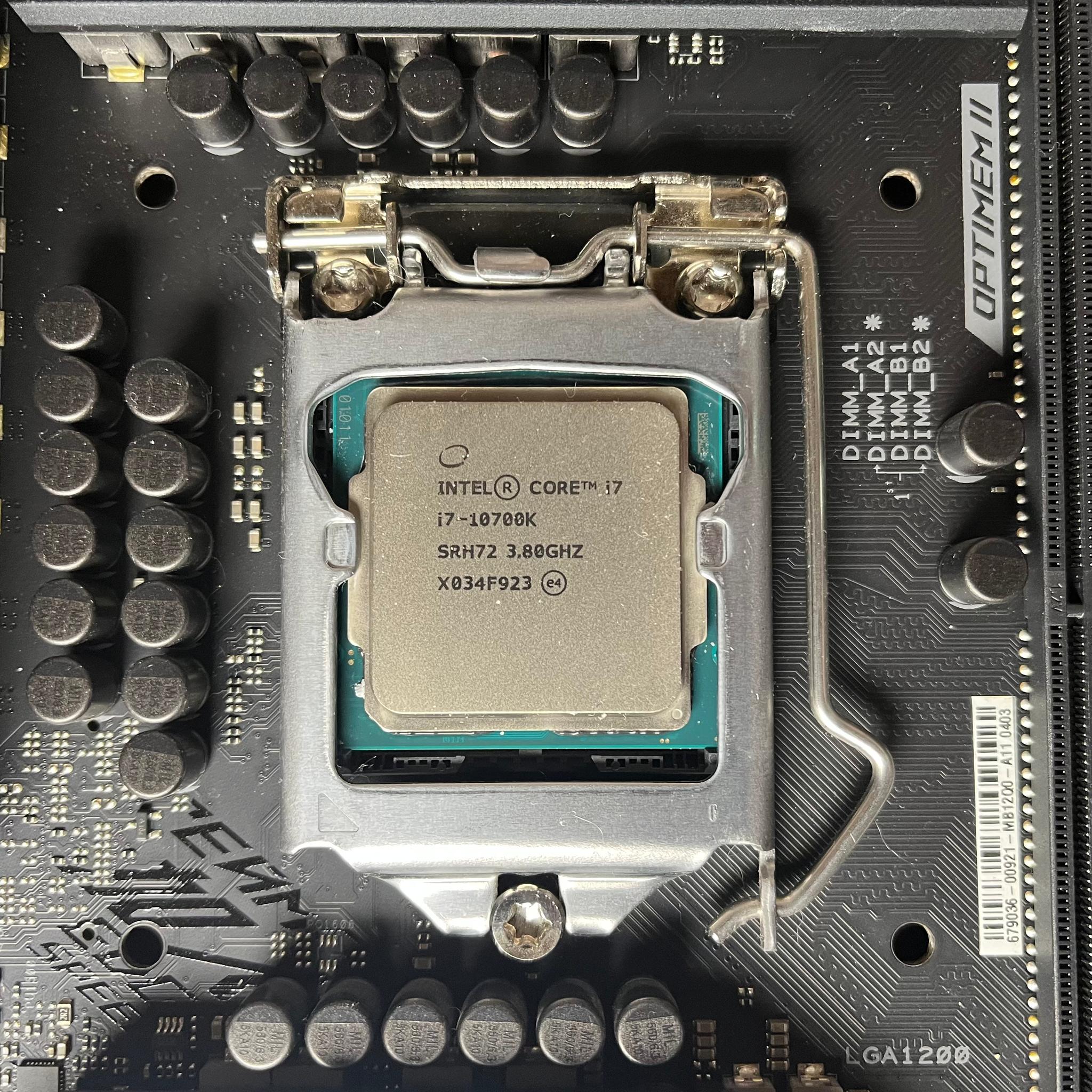 i7-10700K |STRIX Z490-F GAMING Motherboard | Latest BIOS | I/O Shield Included