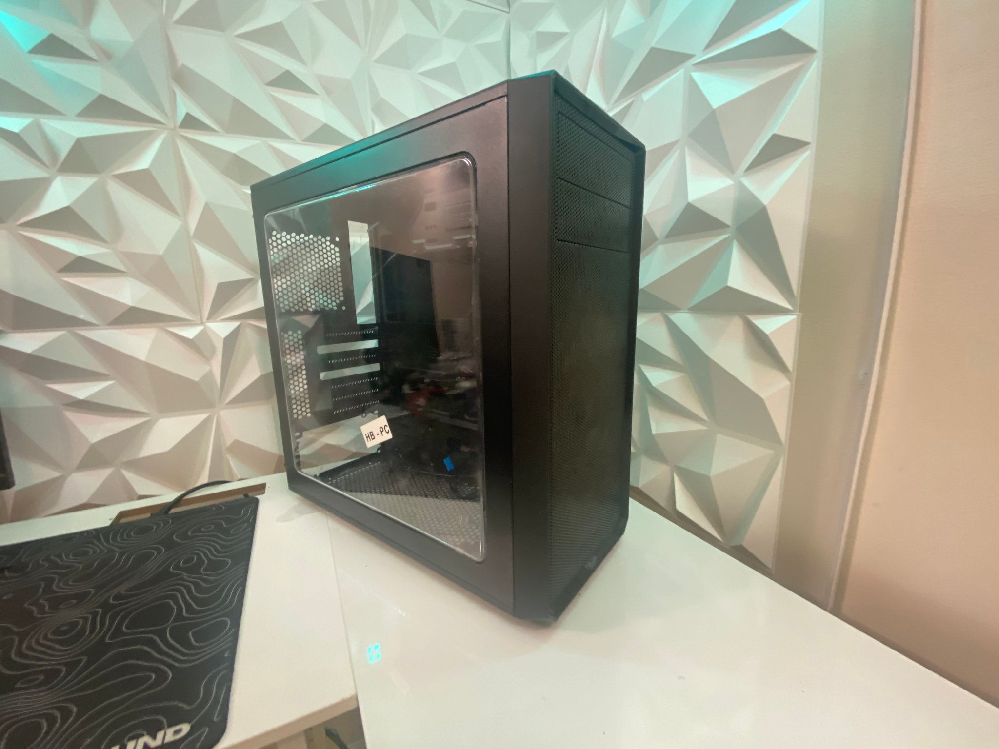 Black ATX Mid-Tower PC Case (Used, Includes 2 Fans)