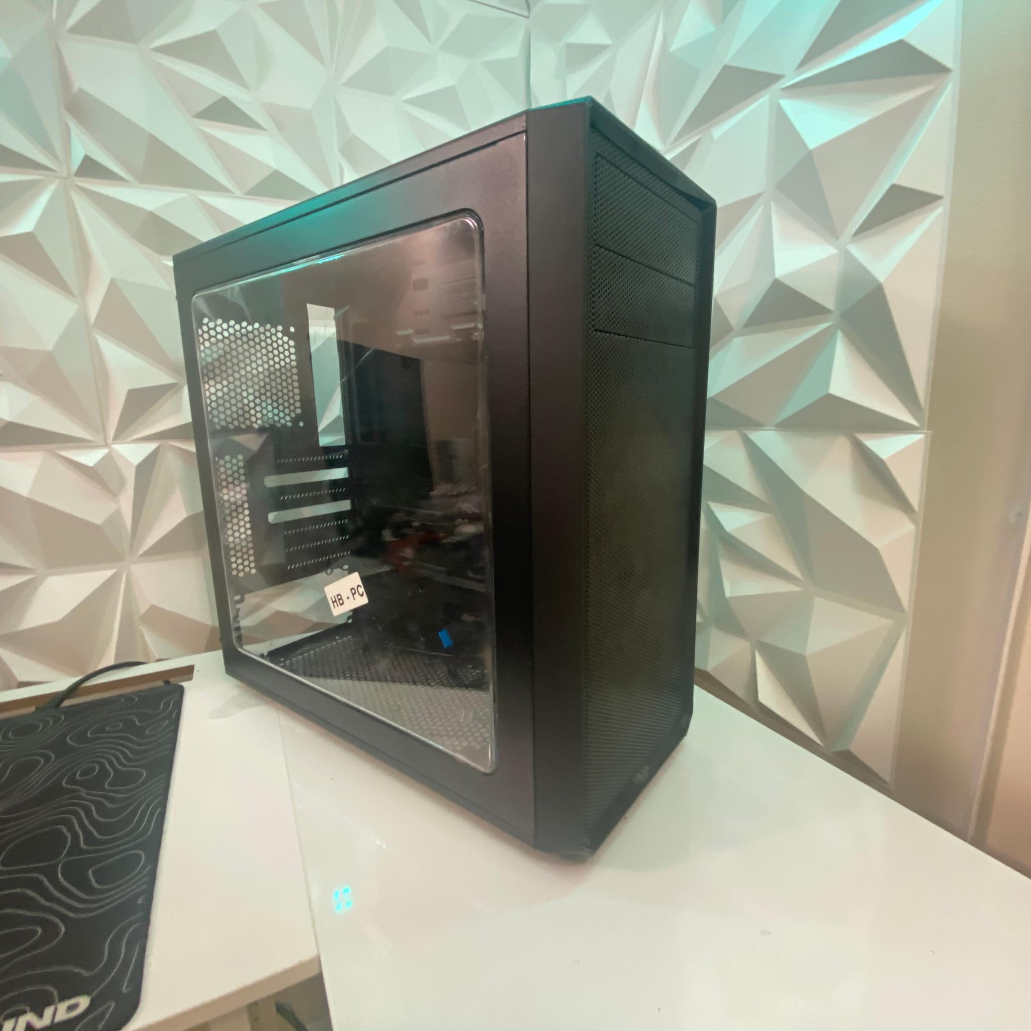 Black ATX Mid-Tower PC Case (Used, Includes 2 Fans)