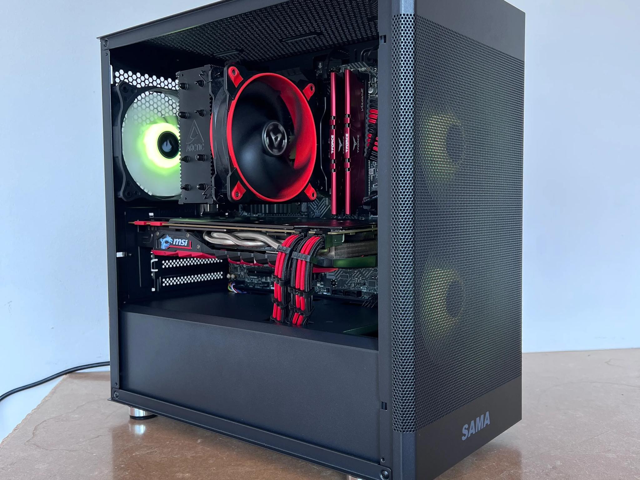 🟥⬛ Black & Red Budget Build | i3-12100F | GTX 1070 ⬛🟥