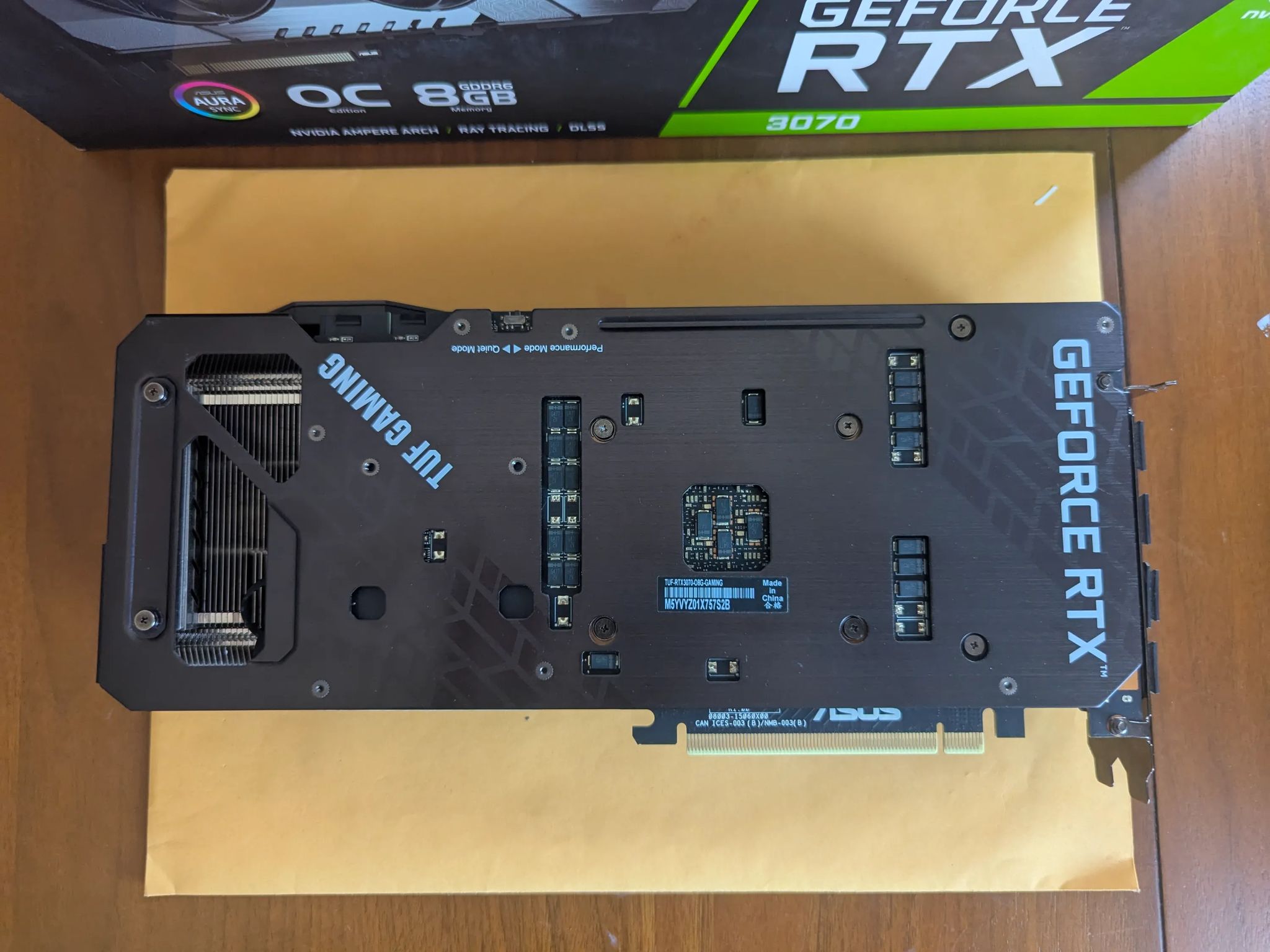 ASUS NVIDIA GeForce RTX 3070 Ti TUF Gaming Overclocked Triple-Fan 8GB GDDR6X PCIe 4.0 Graphics Card