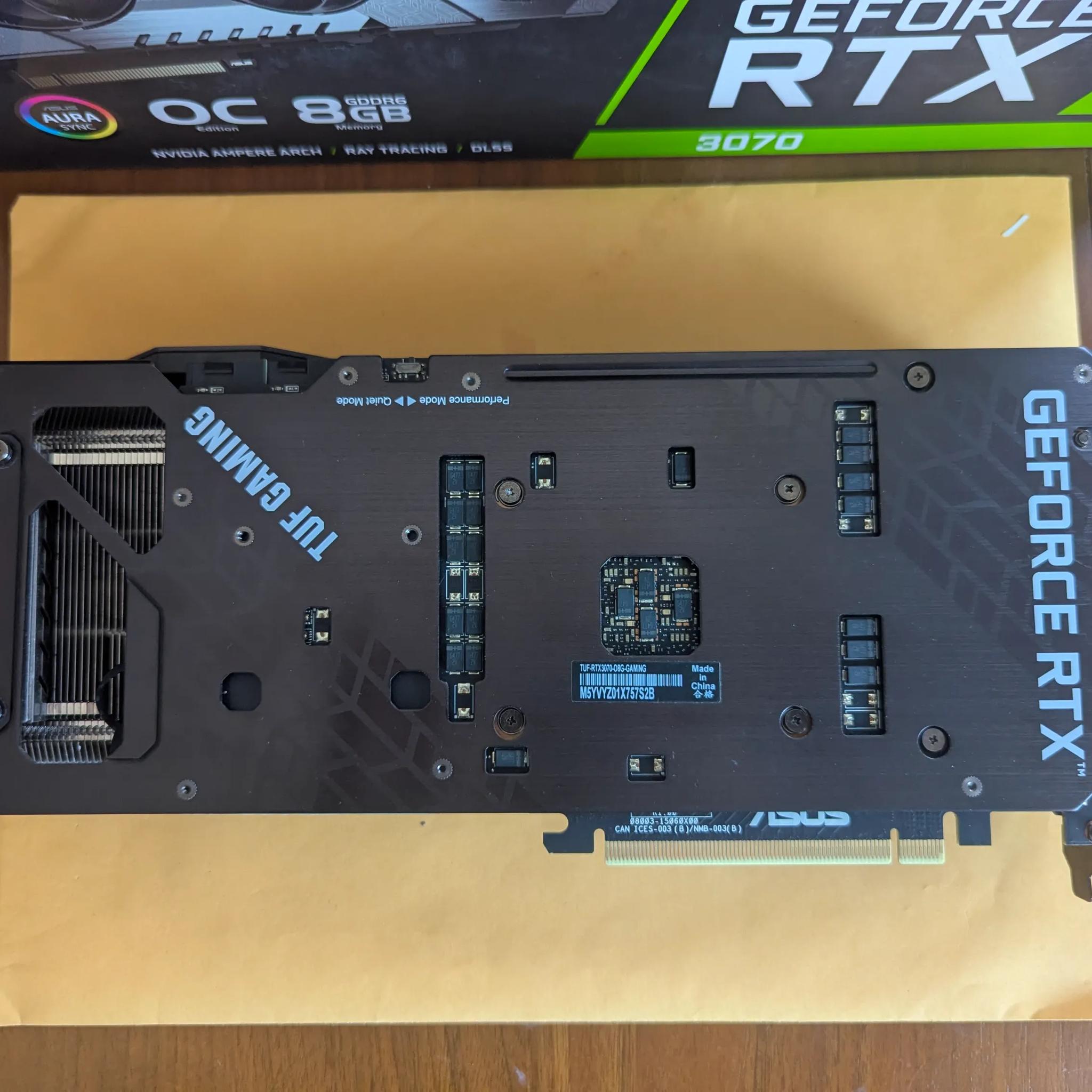 ASUS NVIDIA GeForce RTX 3070 Ti TUF Gaming Overclocked Triple-Fan 8GB GDDR6X PCIe 4.0 Graphics Card