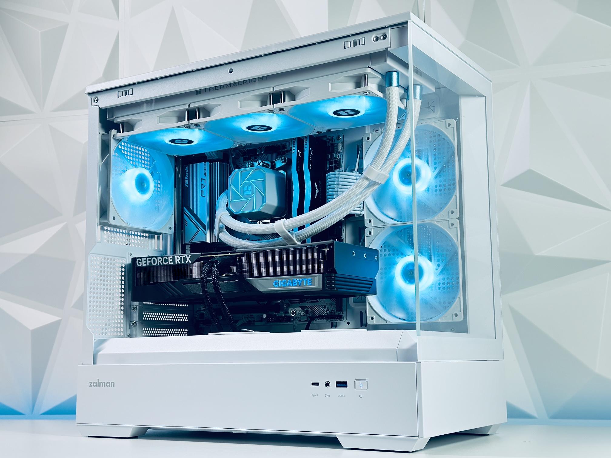 ☃️🌨️Liquid Cooled Gaming PC❄️Nvidia RTX 4070 12GB❄️AMD Ryzen 7 5800X 8 core❄️32GB DDR4❄️1TB NVME