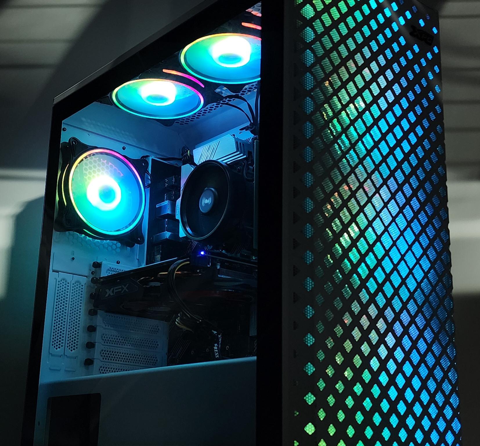 Gaming PC Ryzen 3 4100 8GB RAM 256GB SSD+1TB HDD RX 570 8GB Windows 11 Computer