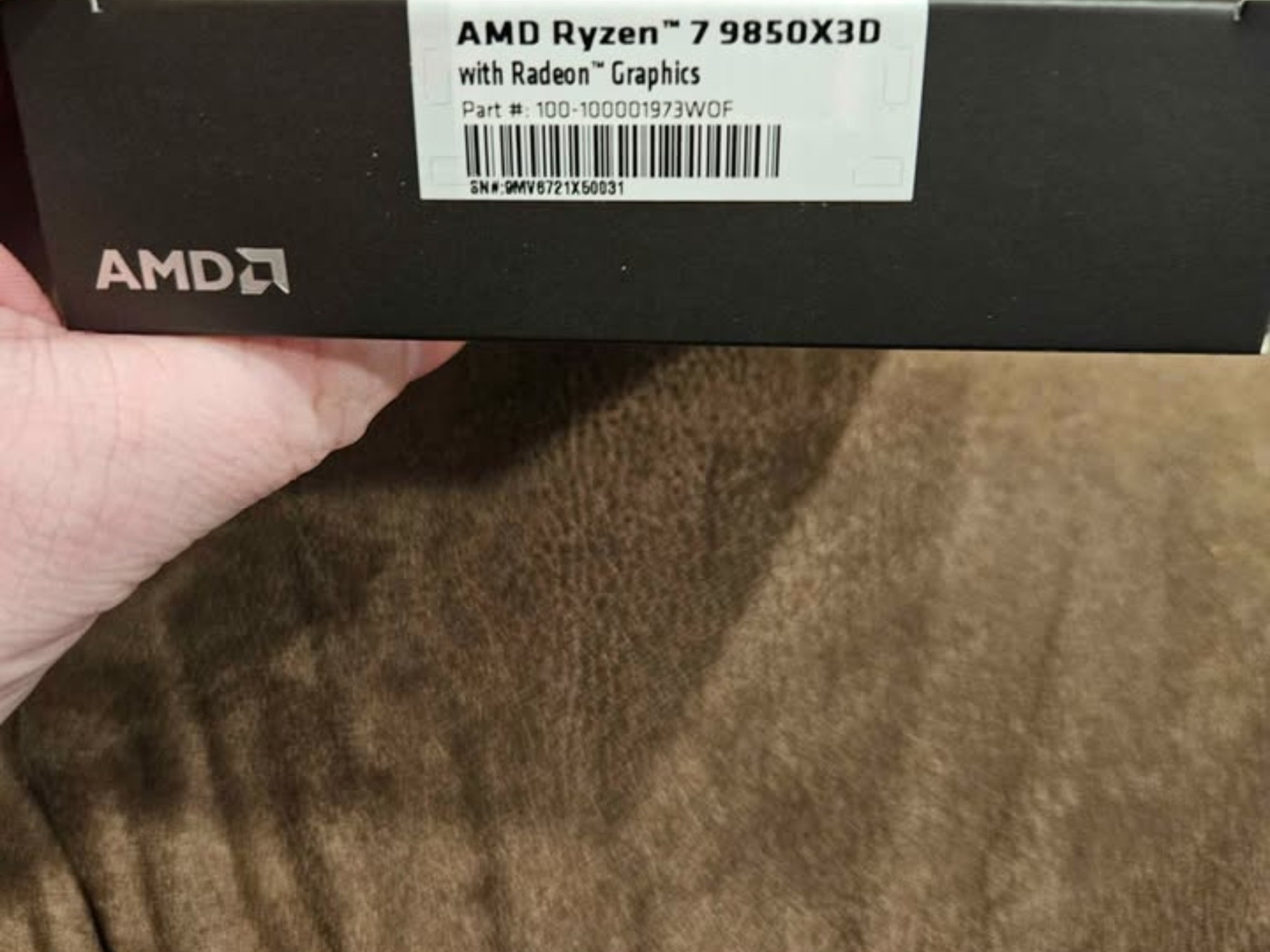 NEW AMD Ryzen 7 9850X3D Granite Ridge AM5 4.70GHz 8-Core Boxed Processor