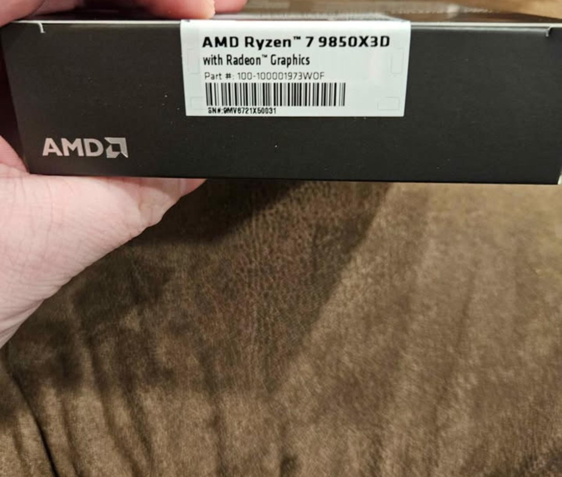 NEW AMD Ryzen 7 9850X3D Granite Ridge AM5 4.70GHz 8-Core Boxed Processor