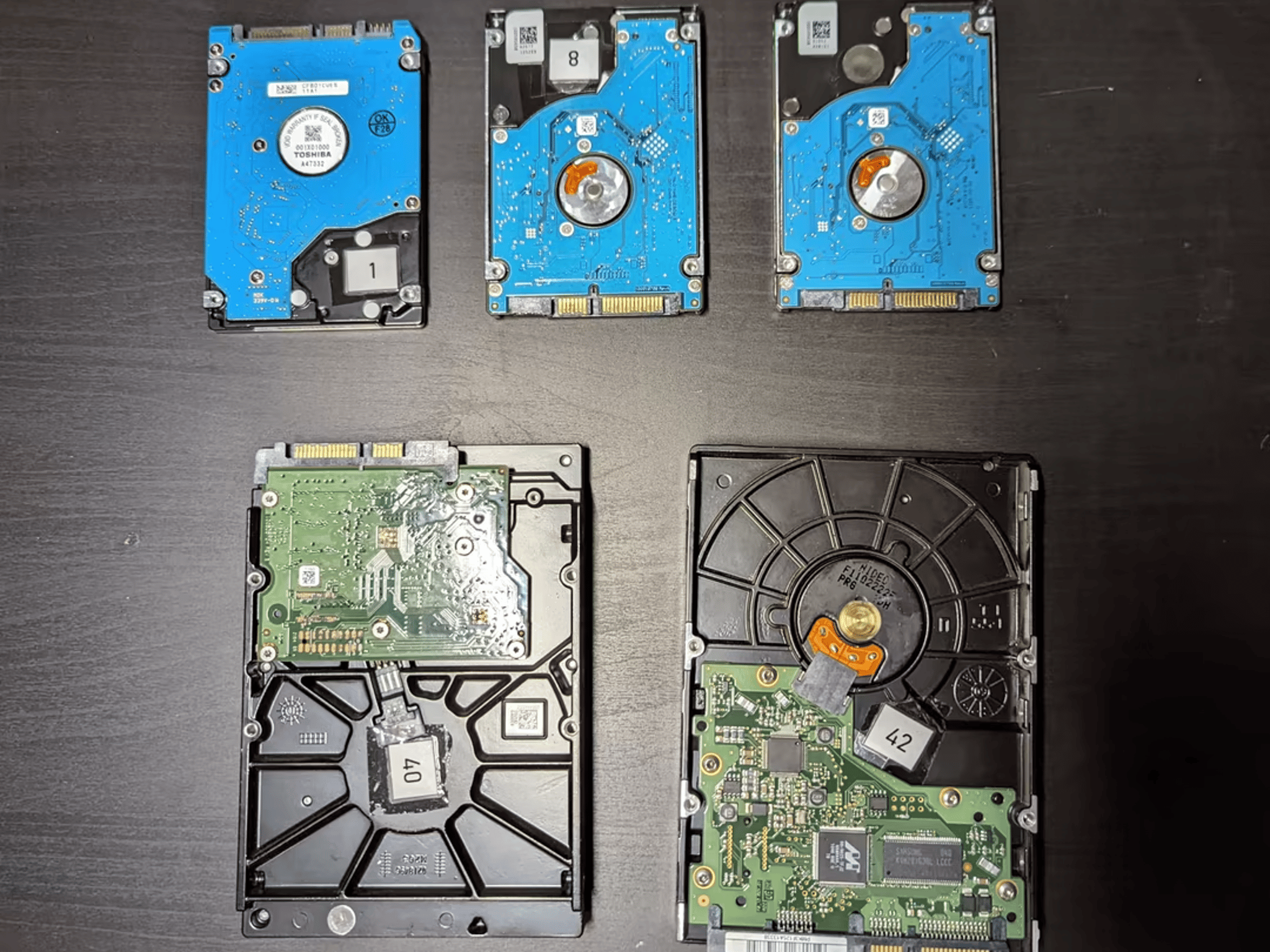 Lot of 5 Various Hard Drives | Read Description