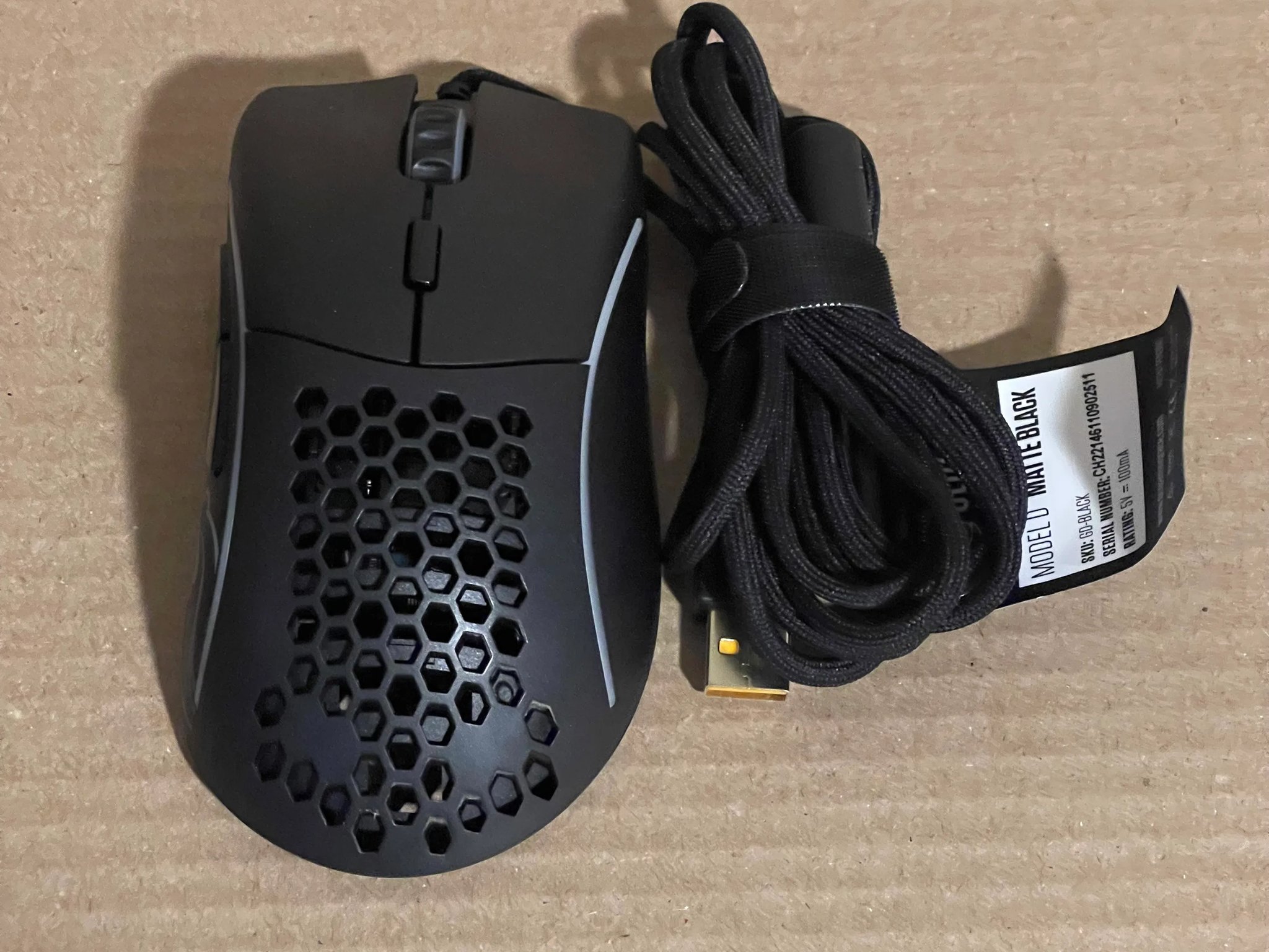 Glorious Model D Matte Black Gaming Mouse