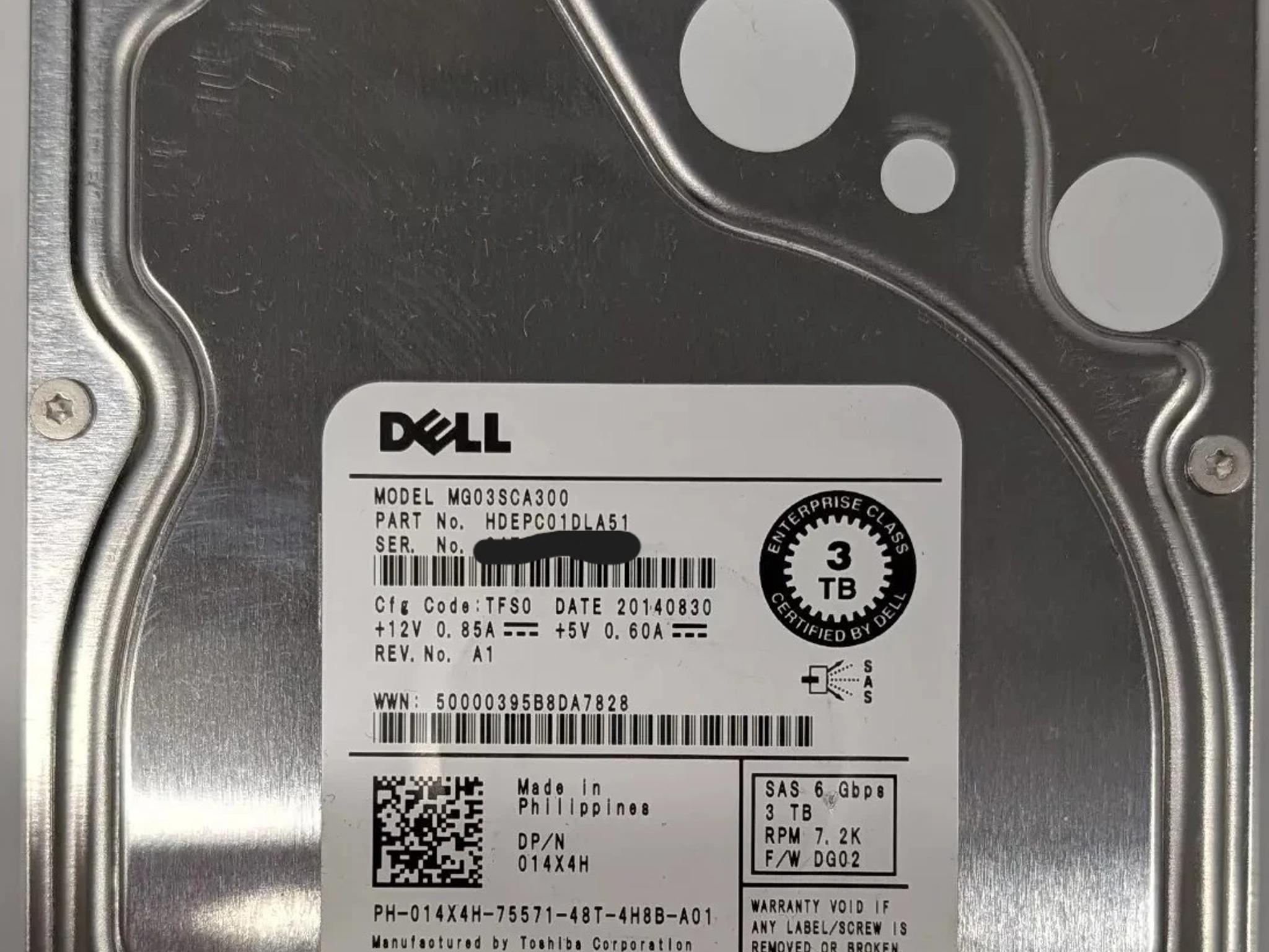 Dell 014X4H 3TB