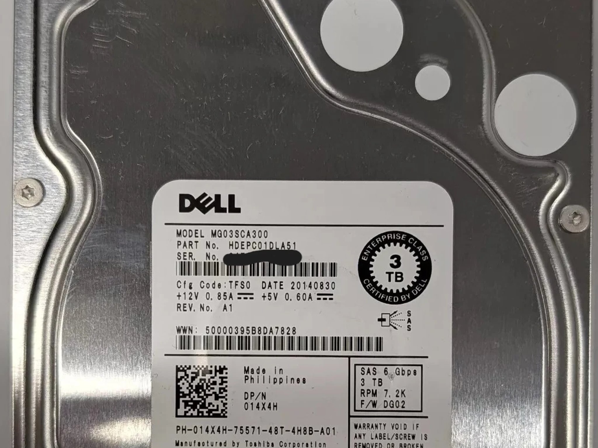 Dell 014X4H 3TB