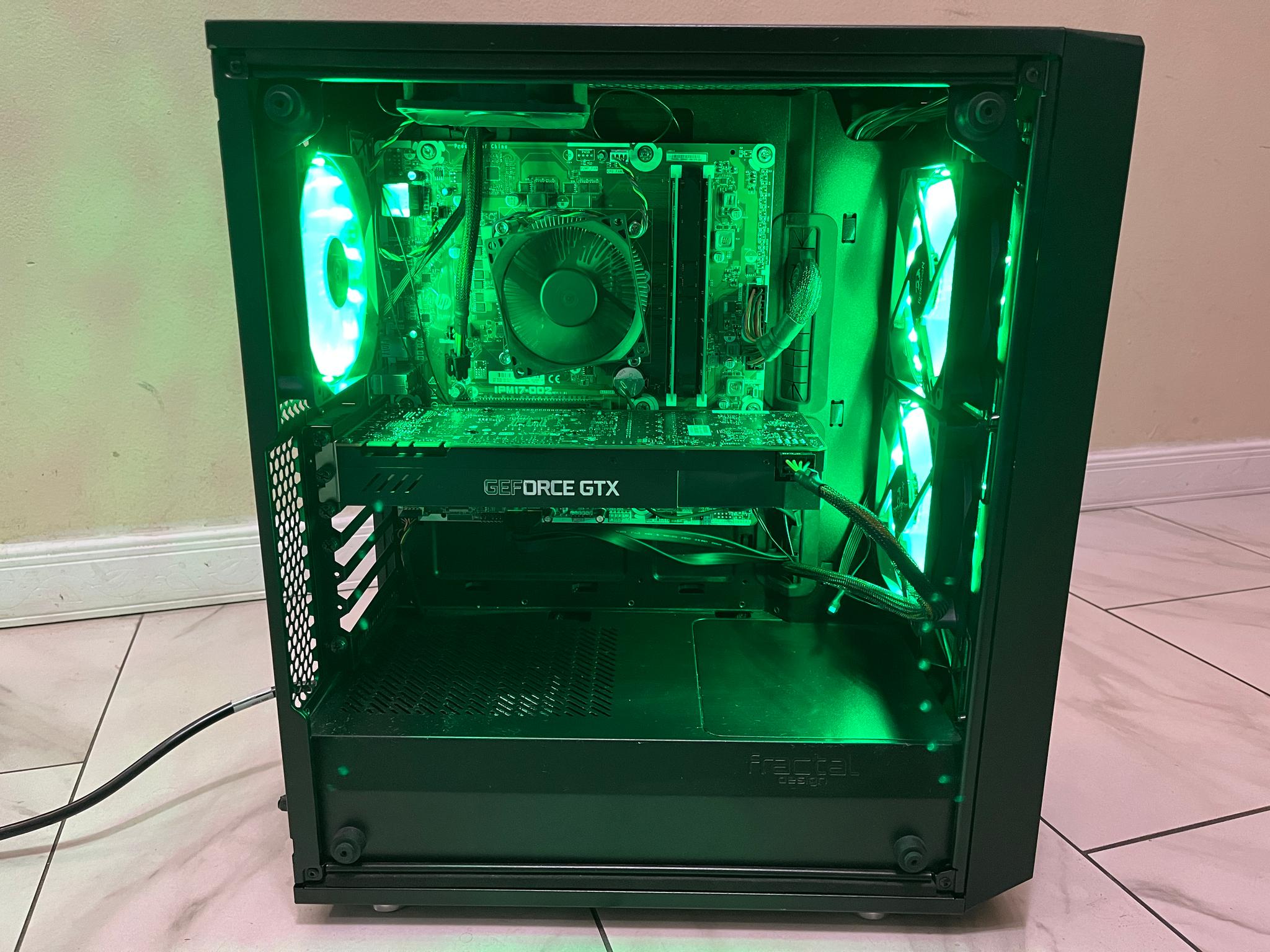 🔥NVIDIA GTX 1070, Intel i5-7400, 1 TB Storage, 12 GB RAM, High Performance RGB Gaming PC w/ Remote🟢