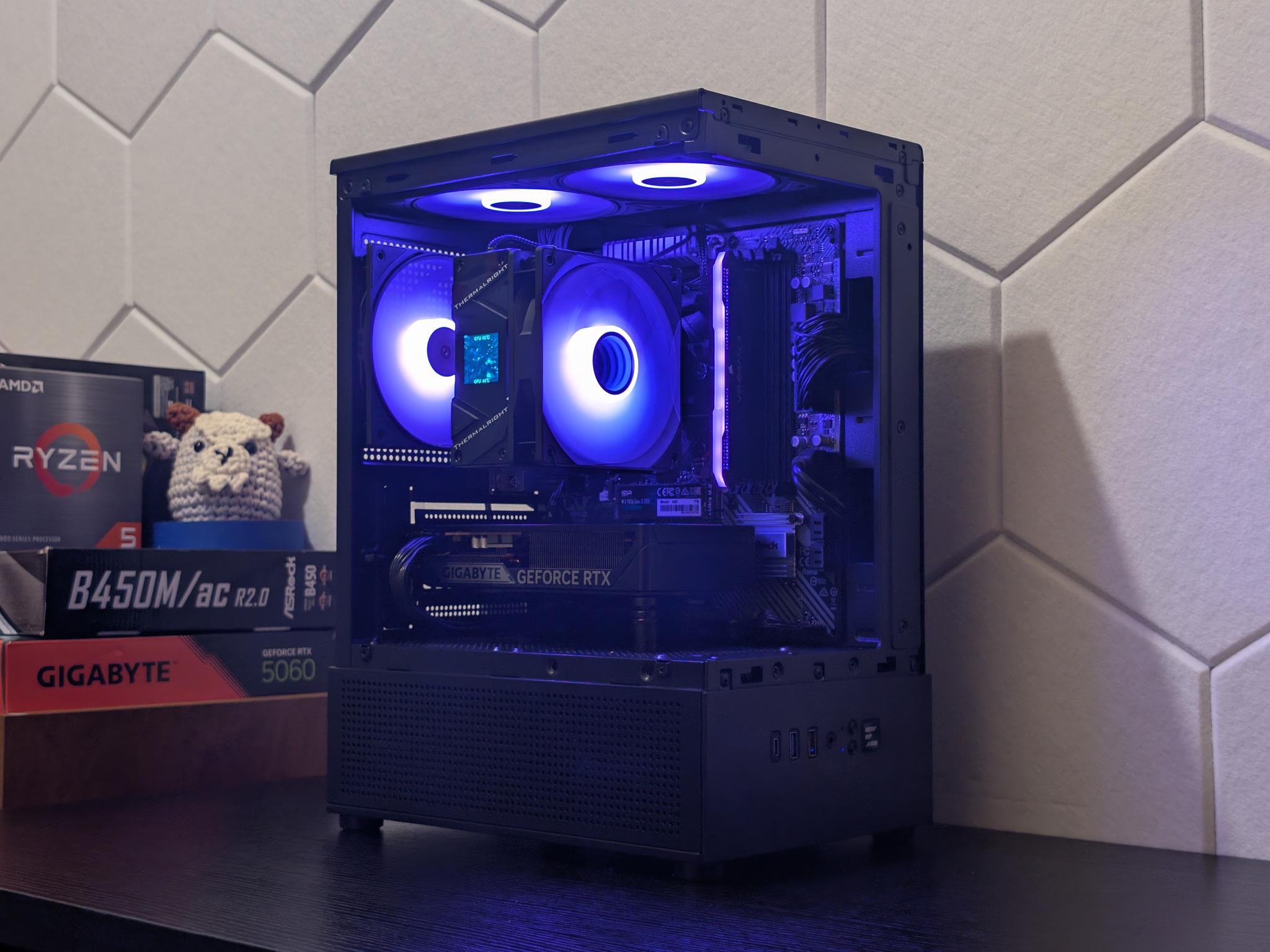🐈‍⬛🔥1440p Gaming Beast | RTX 5060 | Ryzen 5500 | 1TB SSD | 16GB RAM | WiFi & Bluetooth🔥🐈‍⬛