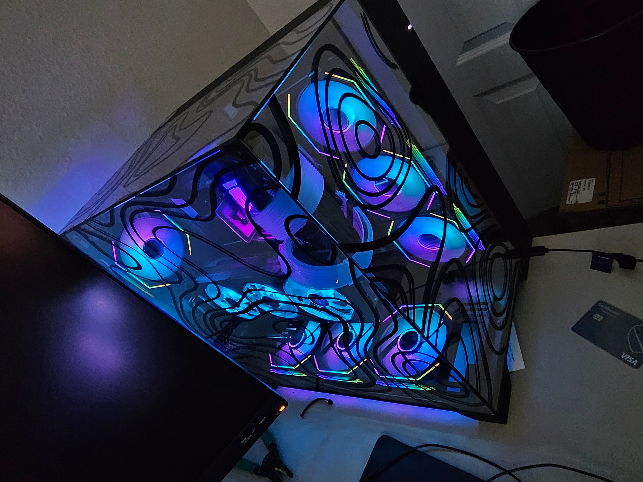 Custom retirement Lian Li full build, AMD 7800X3D with a Powercolor 7900XTX, 32GB of DDR5, 6TB