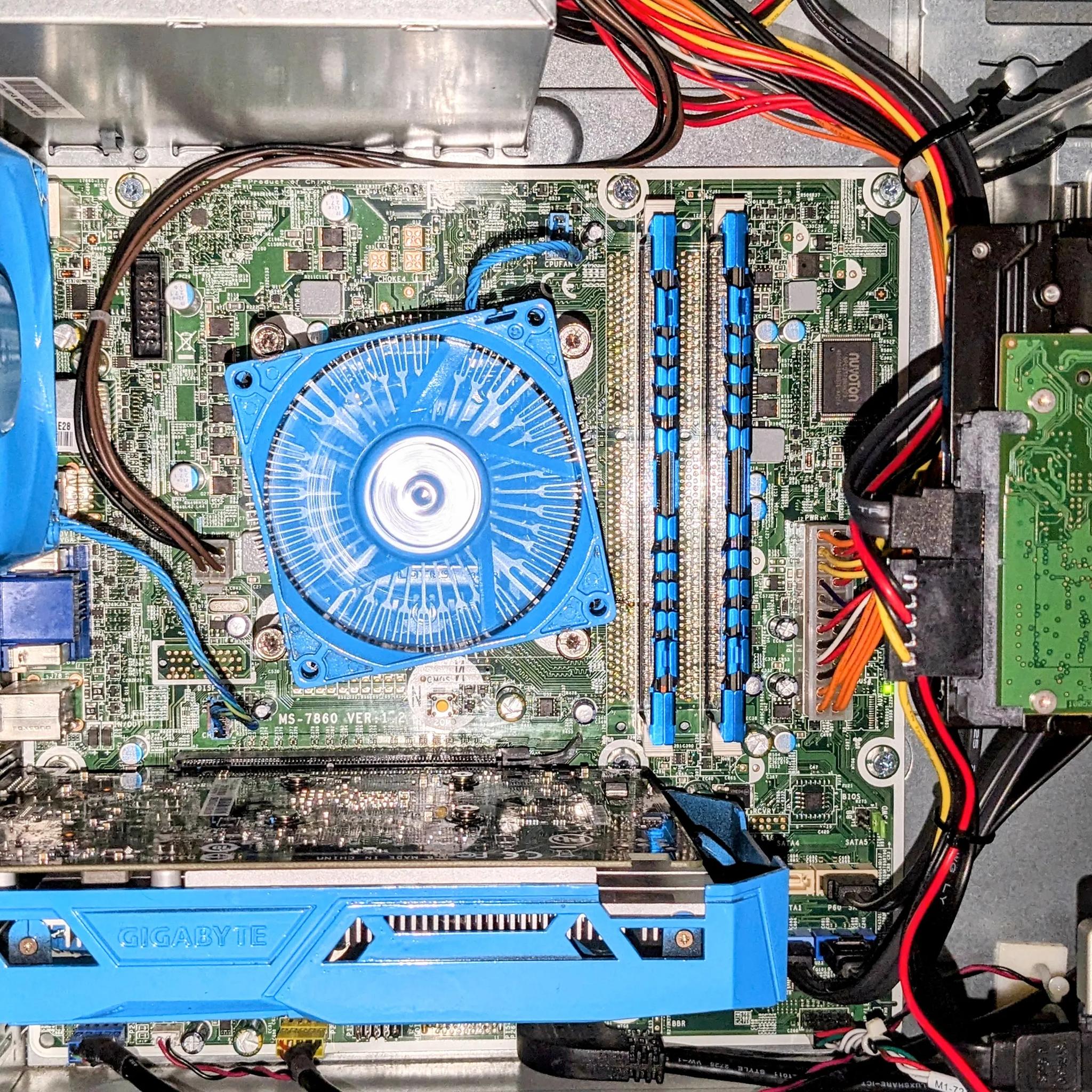HP BlueFace🥶1080p FoRTNiTe PC💙🖤 Intel i5 💙🖤 GTX1050Ti💙🖤 16GB RAM💙🖤 Wi-Fi💙🖤Windows 11