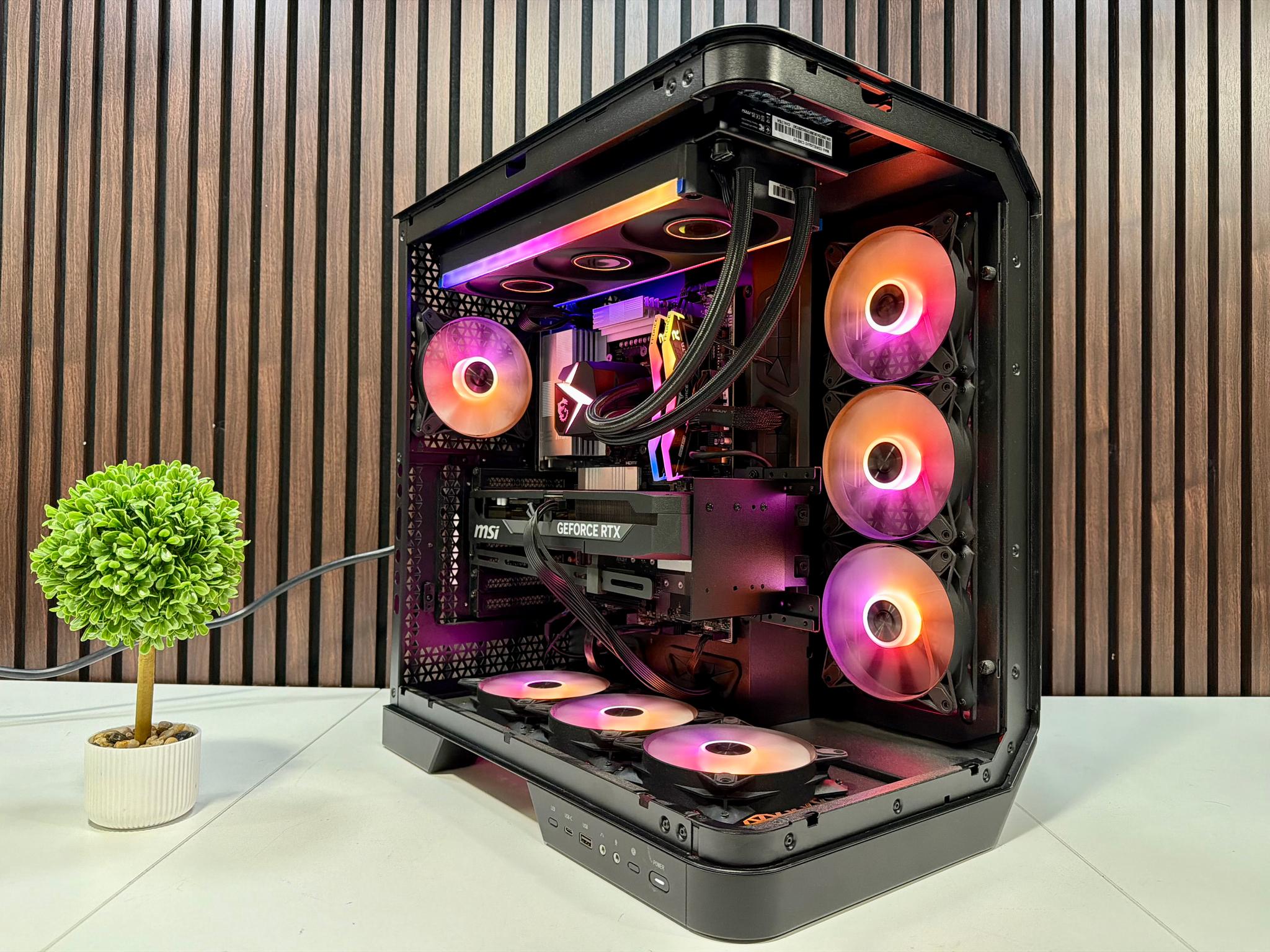 MSI Vision ZS 9NVV-1275US RTX 5080 | Ryzen 9800X3D | 64GB DDR5 | 2TB M.2 | 850 Watt Gold PSU | AIO