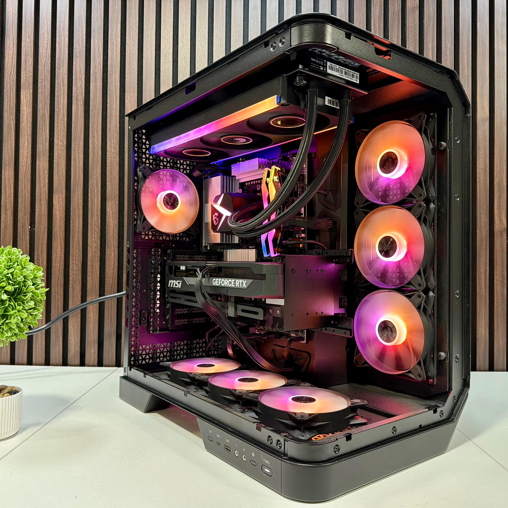MSI Vision ZS 9NVV-1275US RTX 5080 | Ryzen 9800X3D | 64GB DDR5 | 2TB M.2 | 850 Watt Gold PSU | AIO