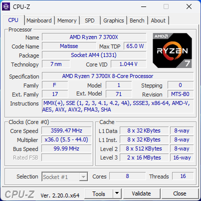 Budget 1080p Gaming PC, Intel Arc B570, Ryzen 7 3700x, 16GB RAM, 512TB NVMe, Windows 11.