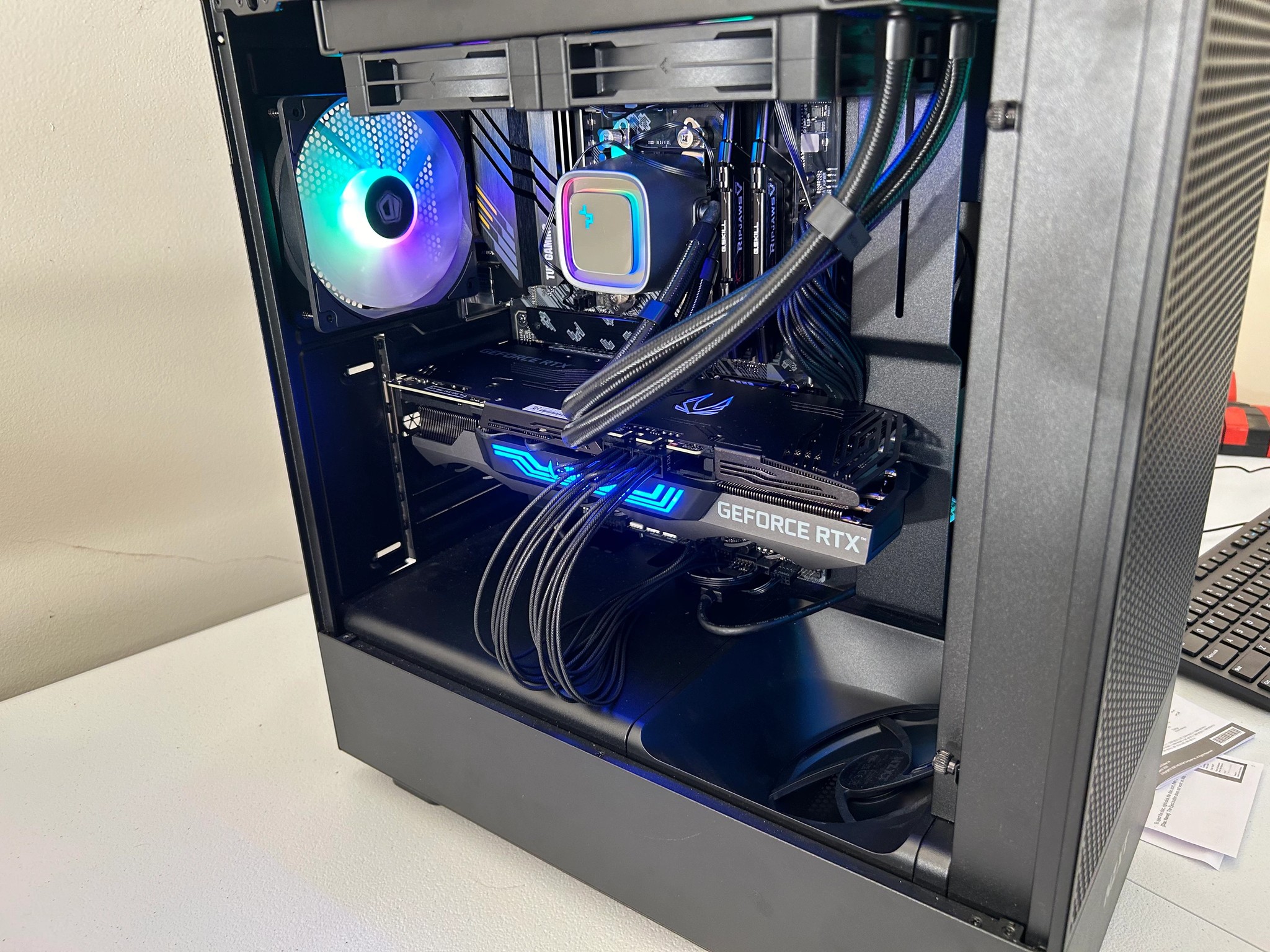 AMD 5800X3D + RTX 3070ti!  Water Cooled Gaming PC