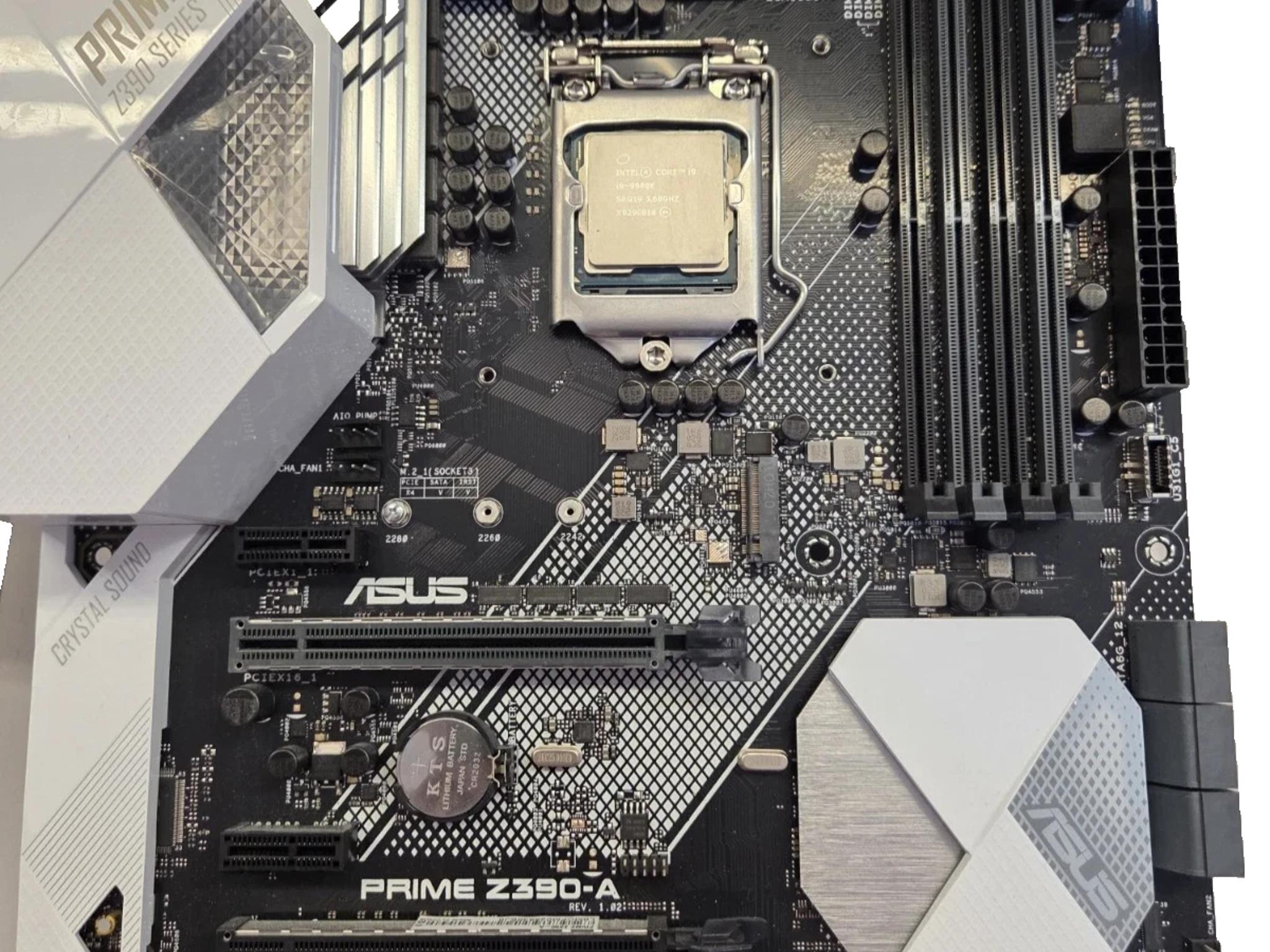 Intel i9-9900K + ASUS Prime Z390-A Combo (Clean, Tested)