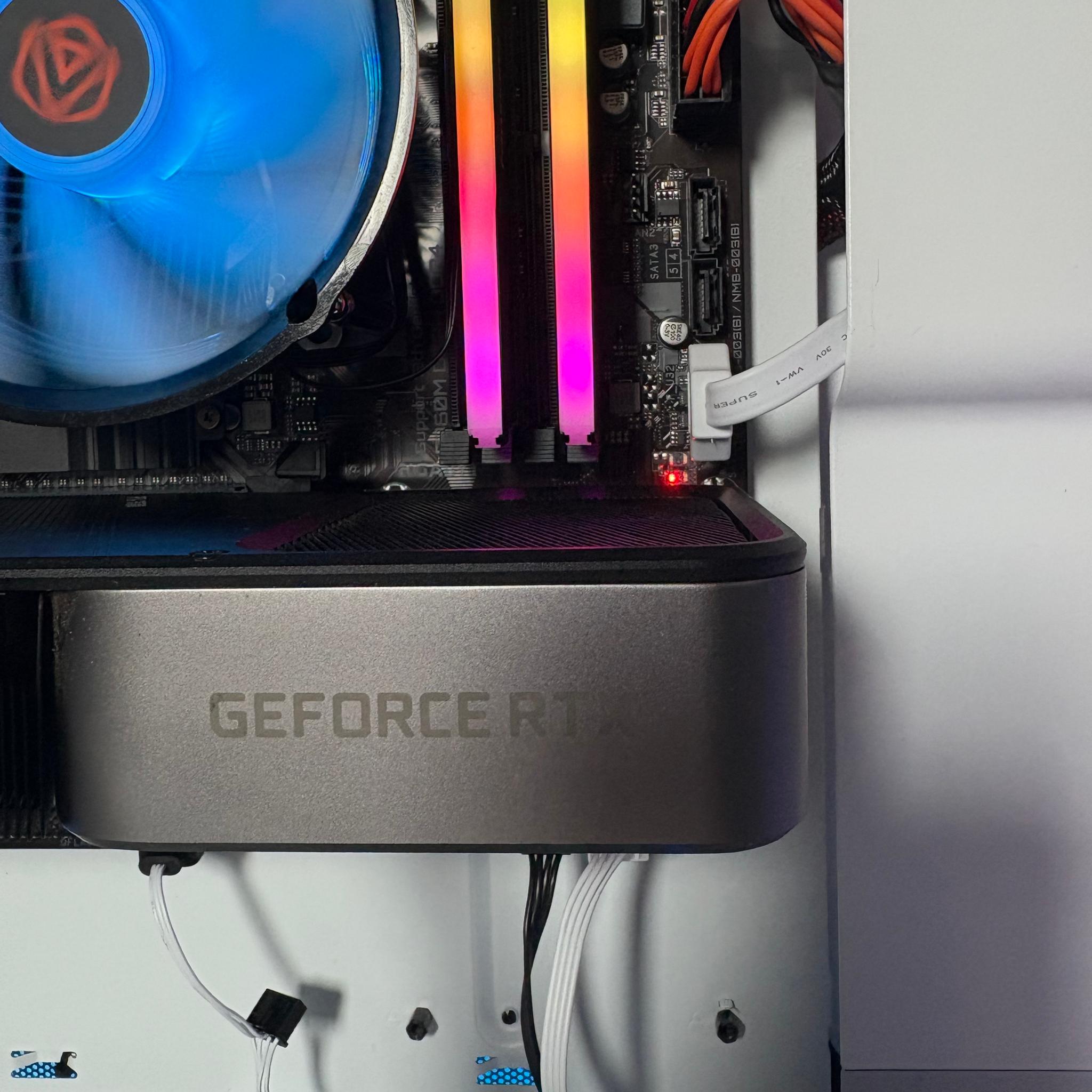 Clean White Gaming PC - Nvidia RTX 3070 8GB, Intel Core i3 13100F, 16GB, 1TB SSD by EXT PCs