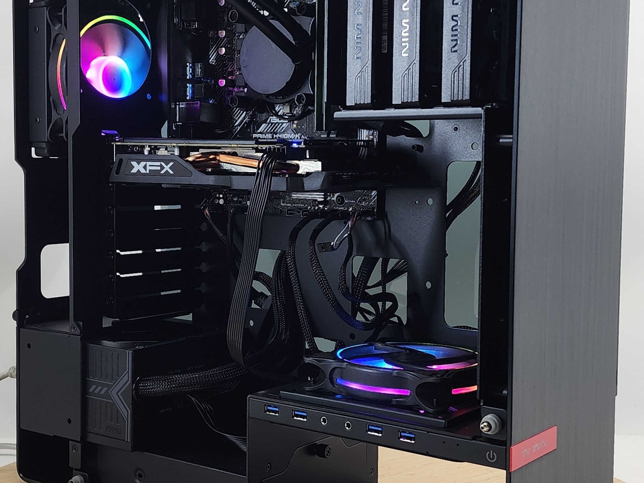 Gaming PC i3-10105F 8GB RAM 128GB SSD + 500GB HDD RX 570 8GB Windows 11 Computer