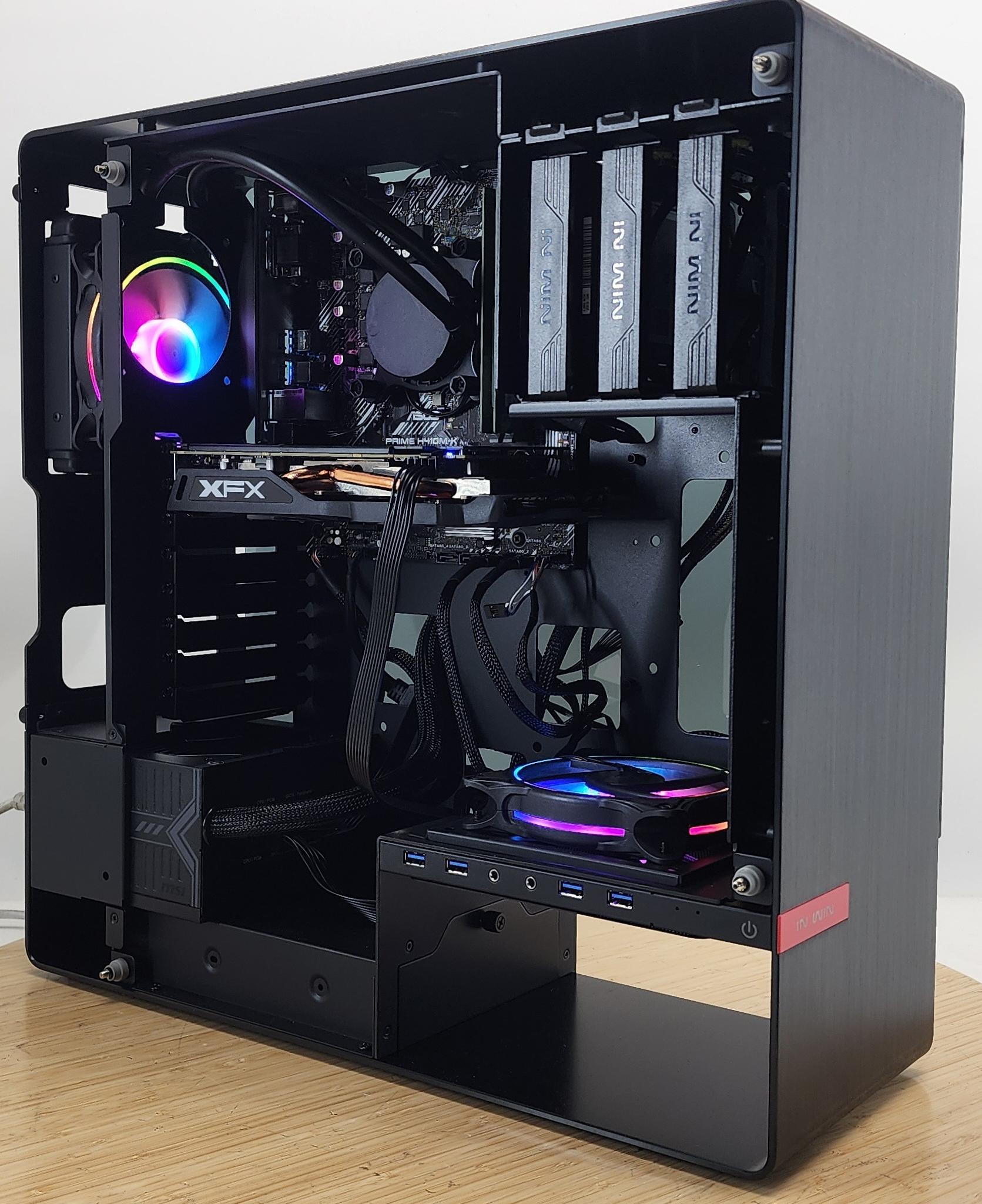 Gaming PC i3-10105F 8GB RAM 128GB SSD + 500GB HDD RX 570 8GB Windows 11 Computer