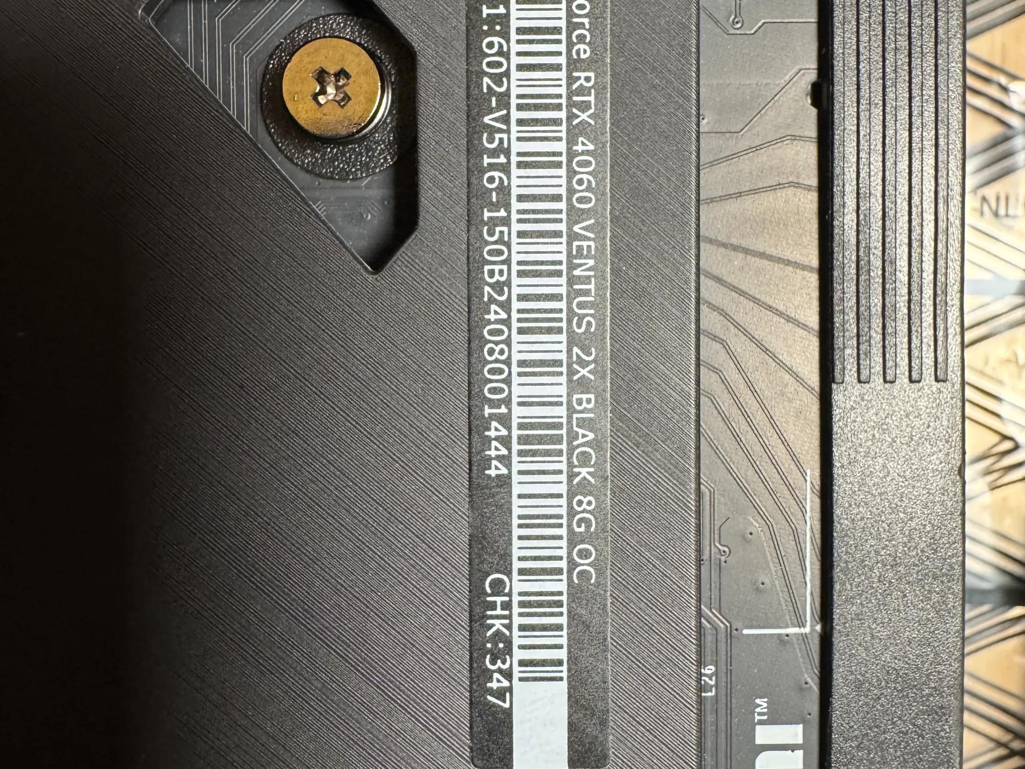 MSI GeForce RTX 4060 VENTUS 2X BLACK 8G GDDR6 OC