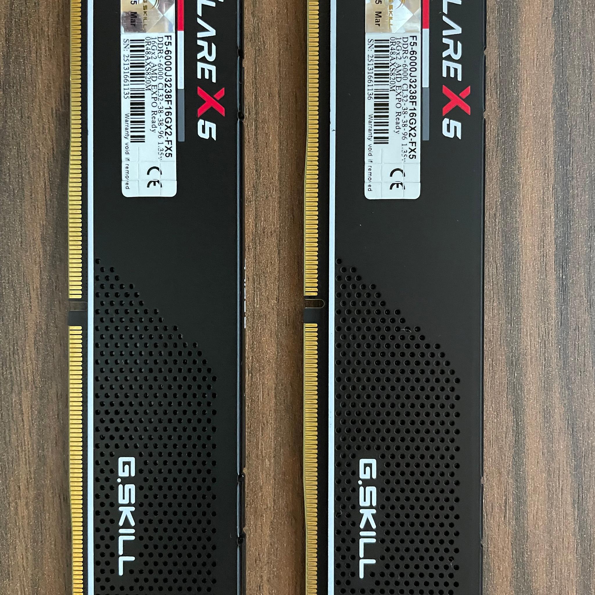 G.Skill Ripjaws S5 32 GB (2 x 16 GB) DDR5-6000 CL32 Memory