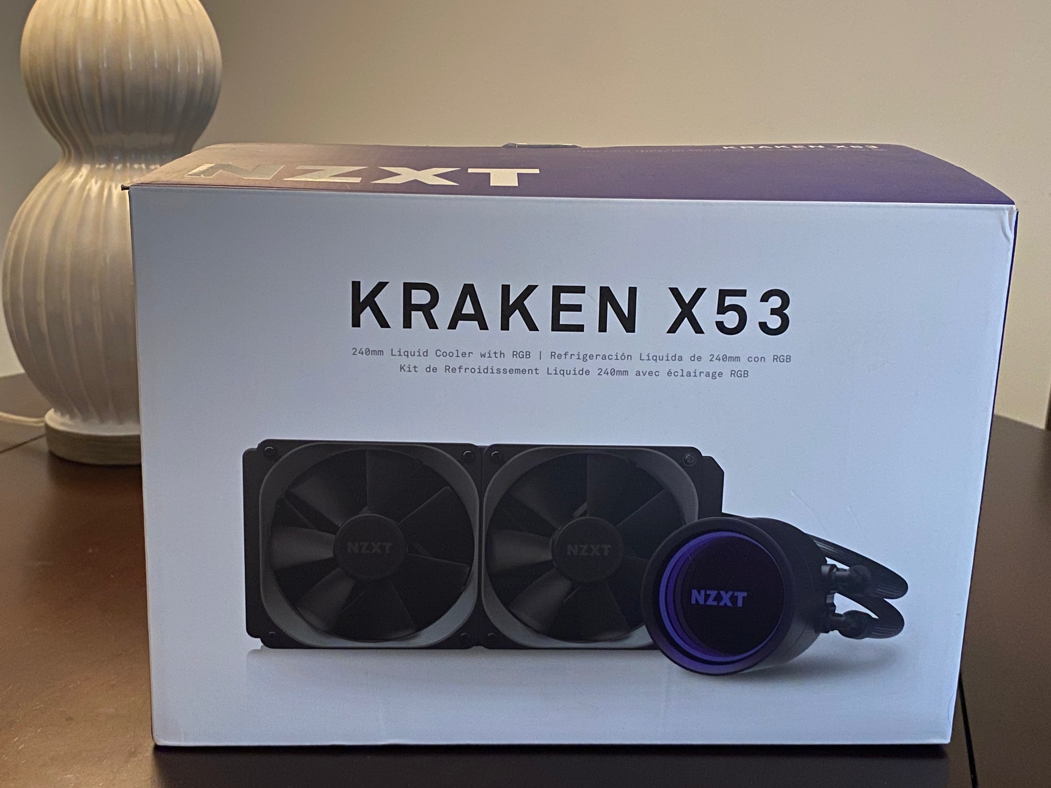 AS IS NZXT Kraken X53 240mm AIO with Fans