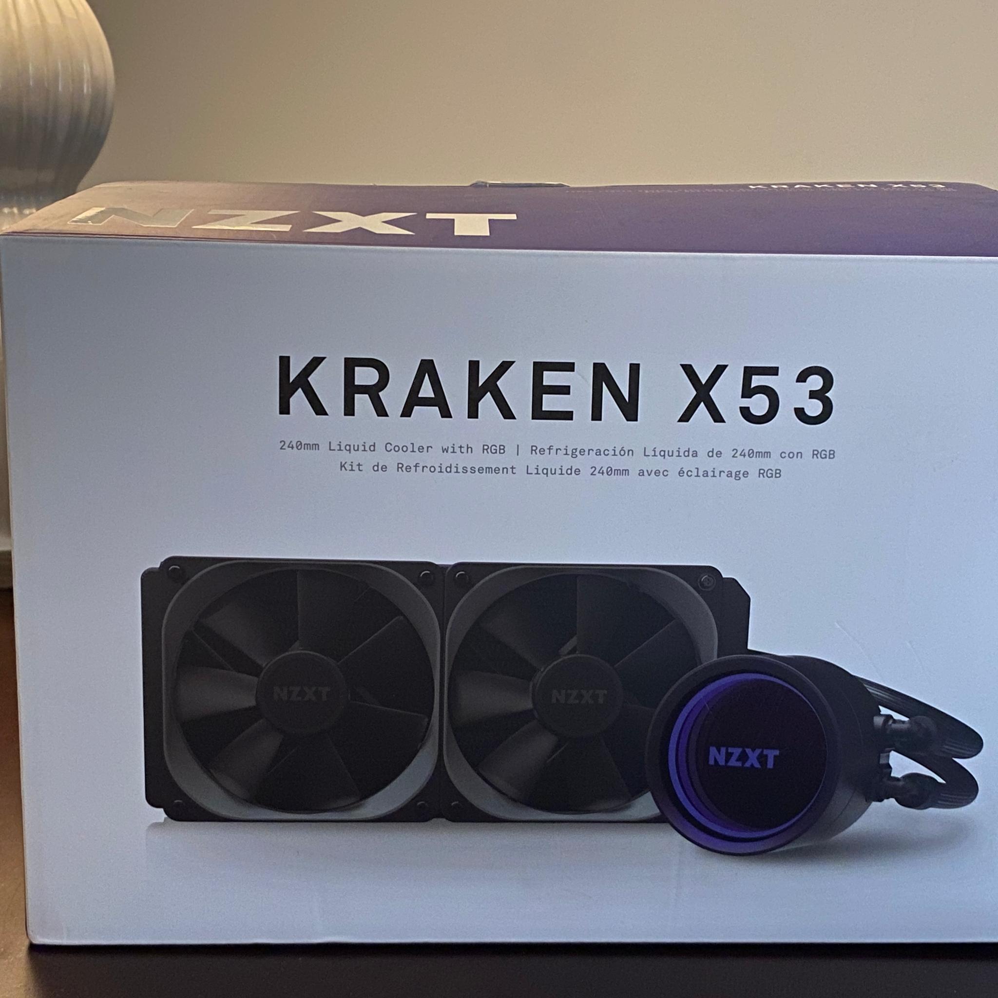 AS IS NZXT Kraken X53 240mm AIO with Fans